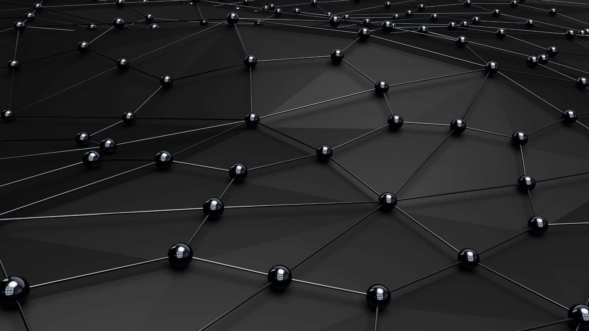 Refined And Modern Glossy Black Finish Background