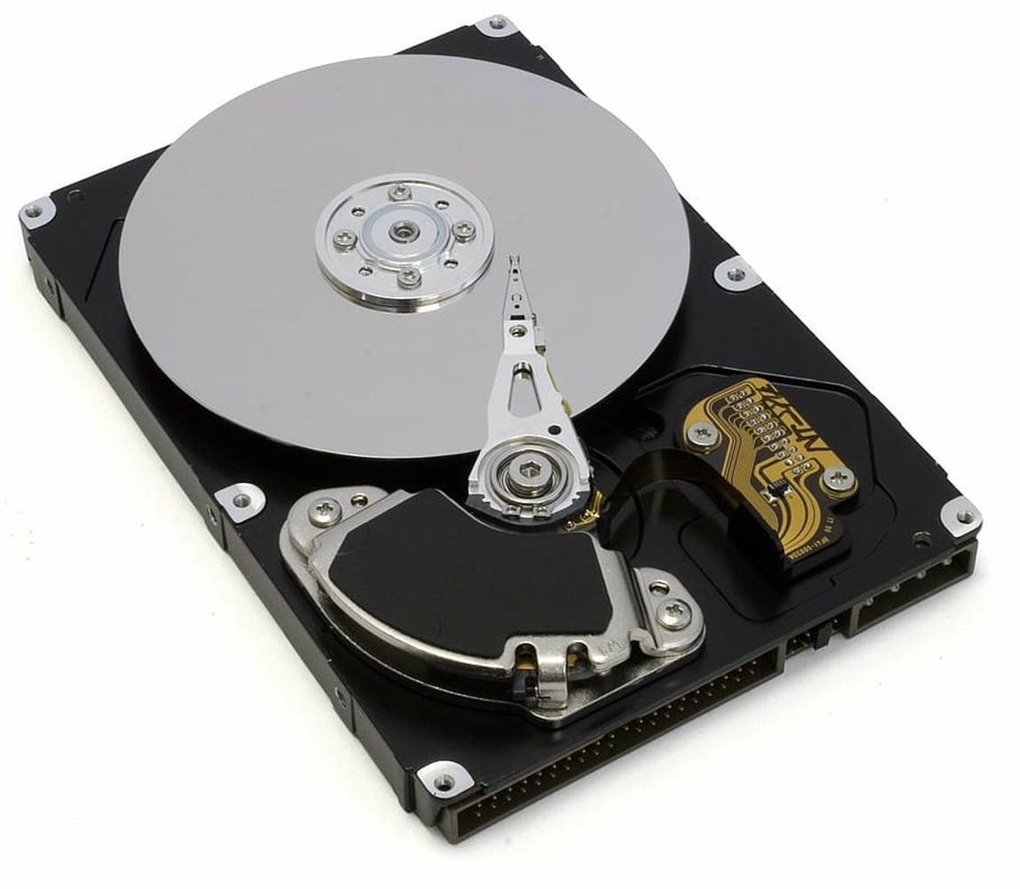 Refined Black Computer Hard Drive Disk