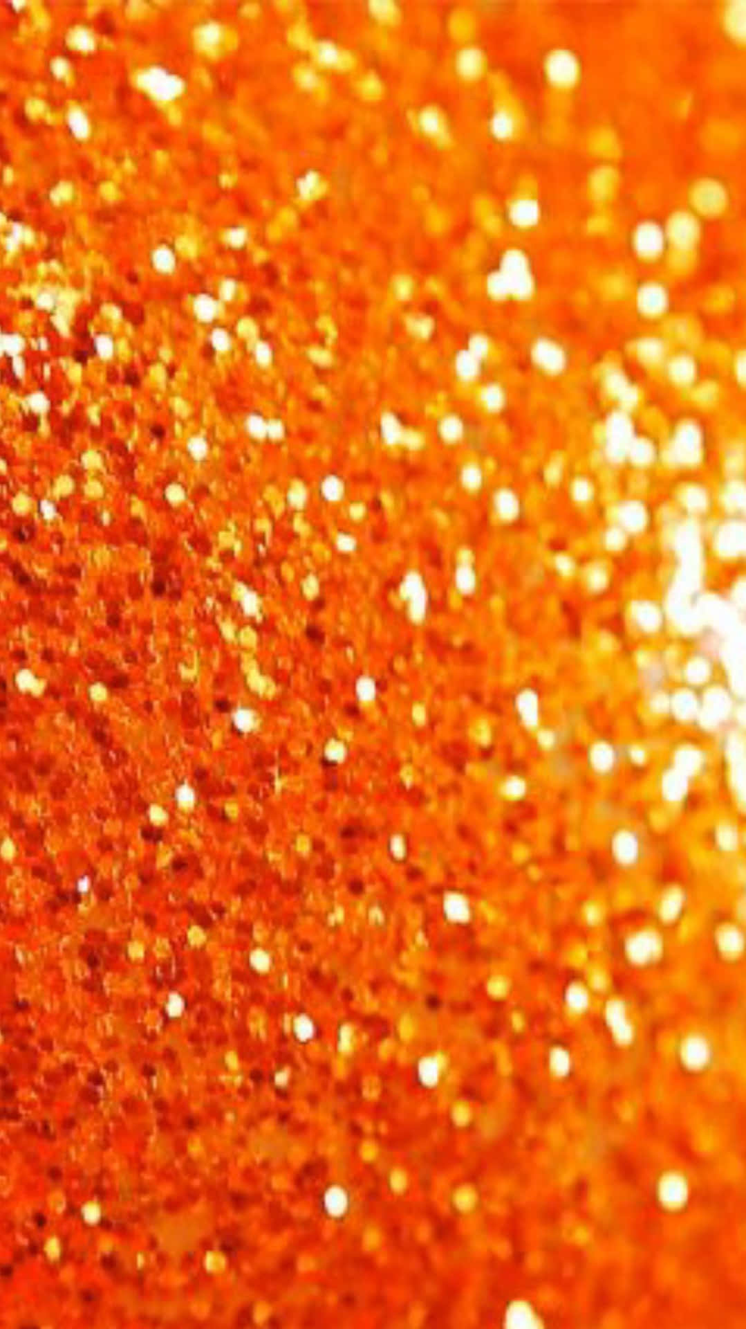 Reflecting The Beauty Of Orange Glitter Background