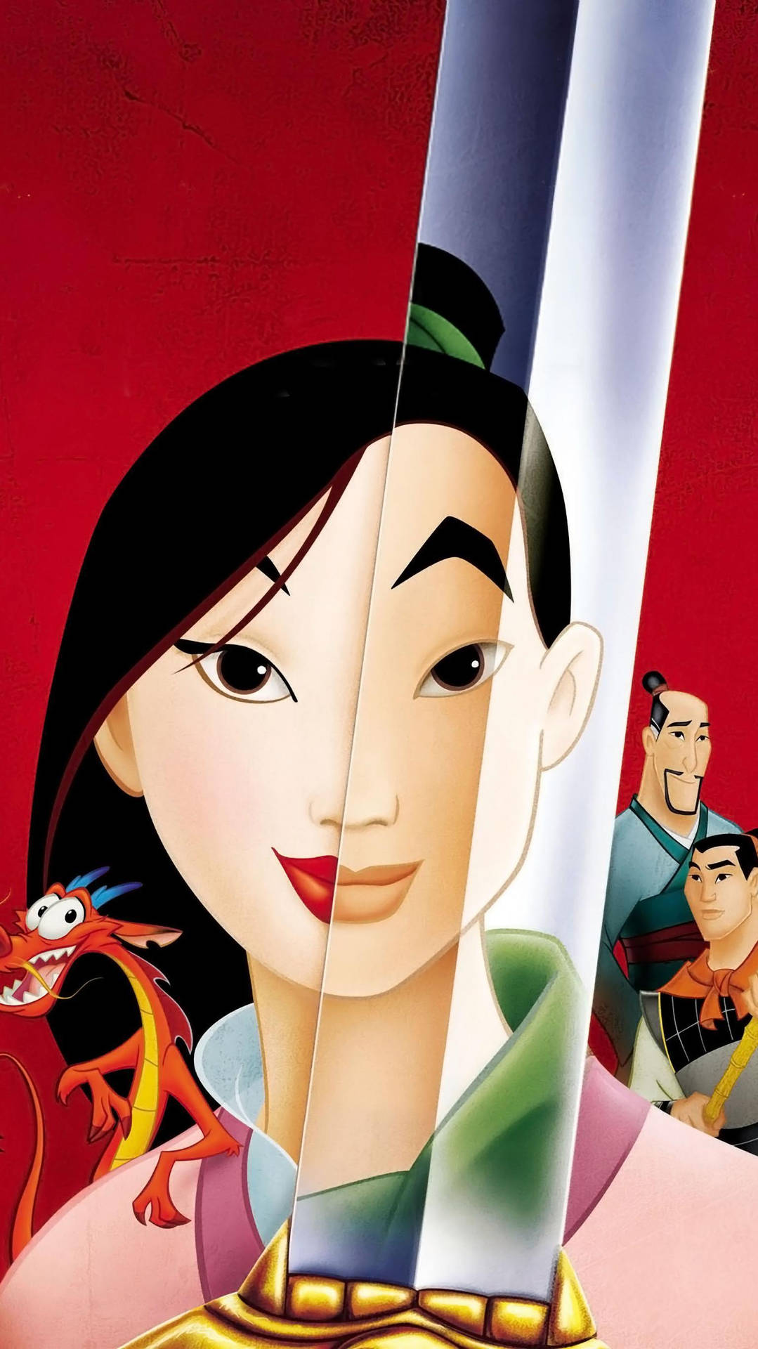 Reflection Of Courage And Strength In Mulan Background