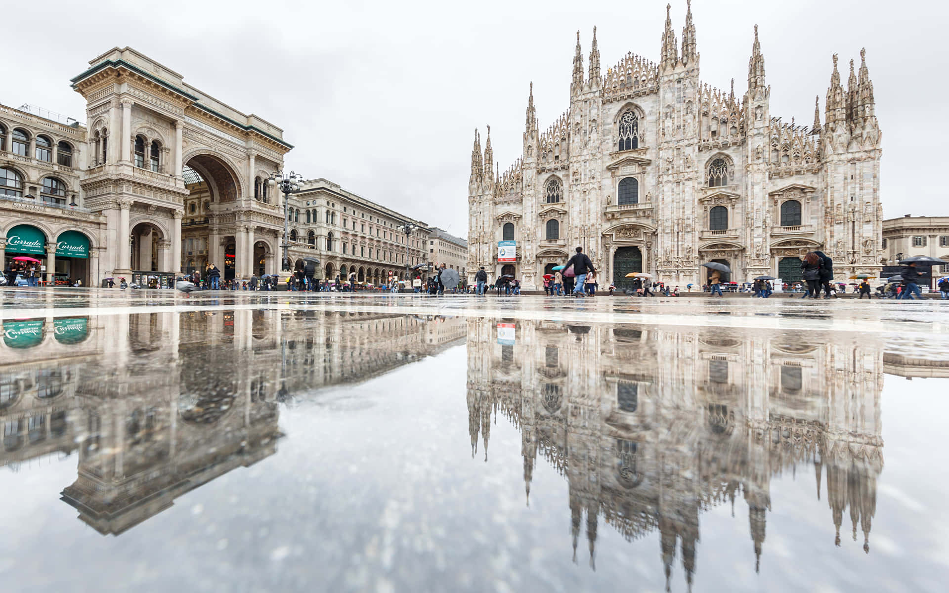 Reflection Of Milan Cathedral