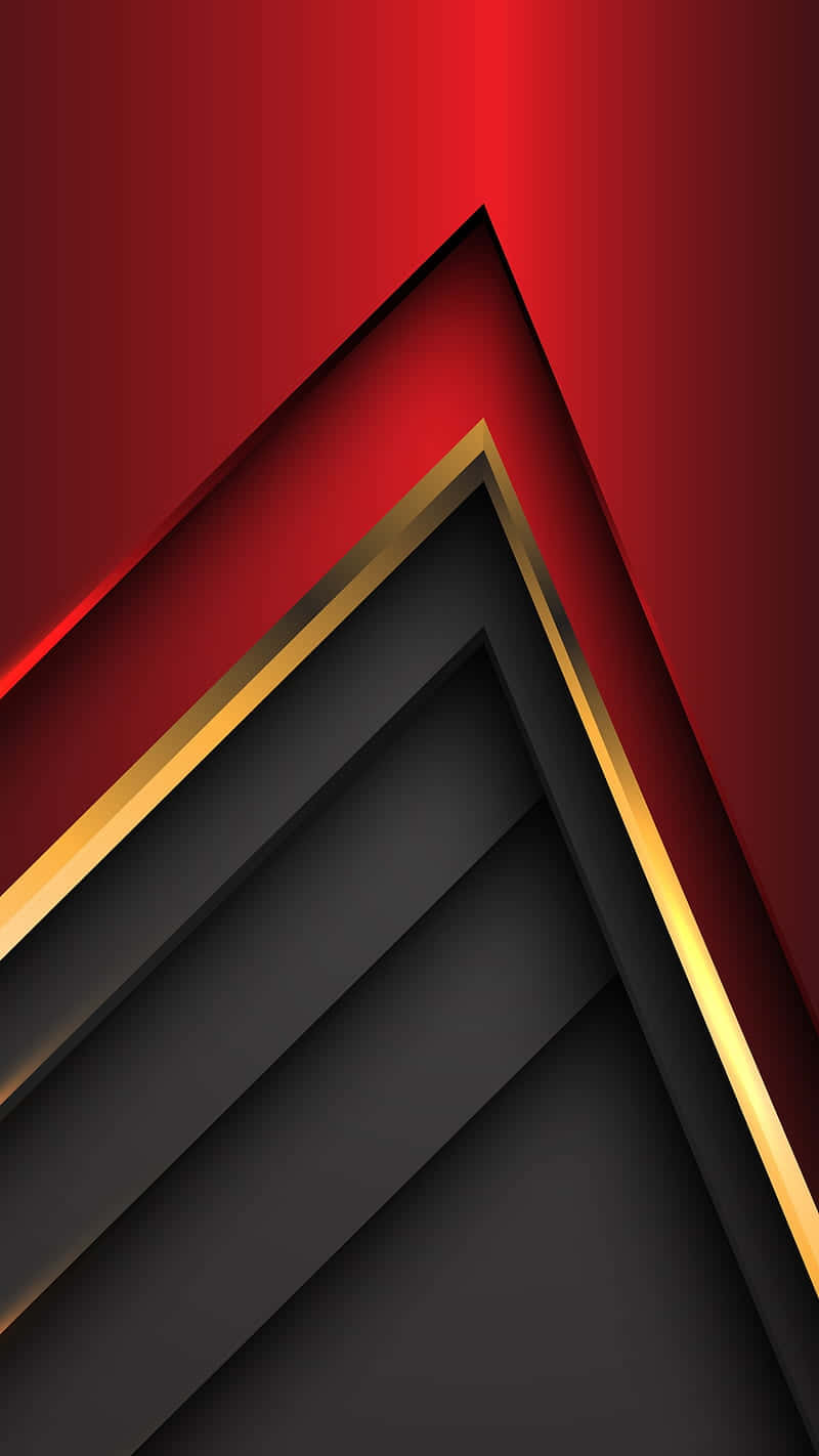 Reflections Of Bold Red And Gold Background