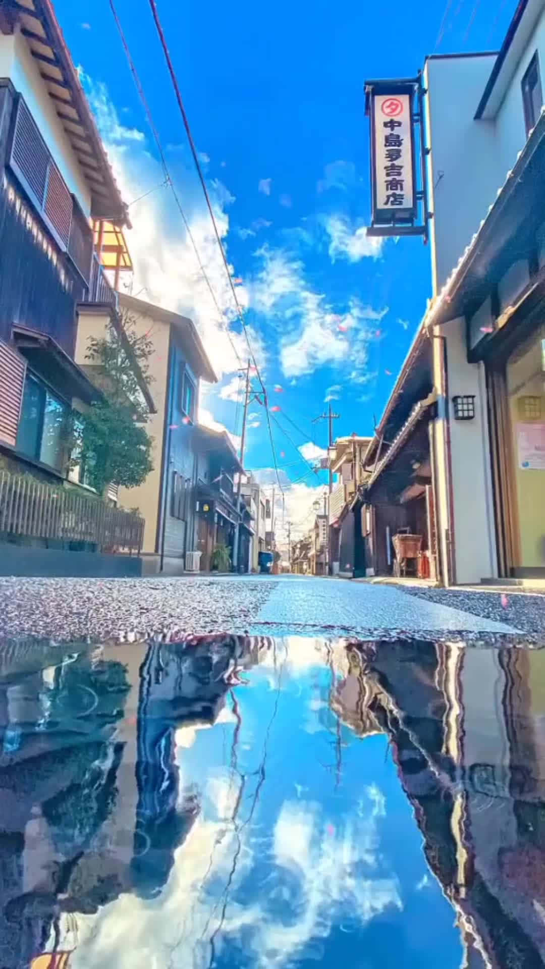 Reflectionsof Anime Street Background