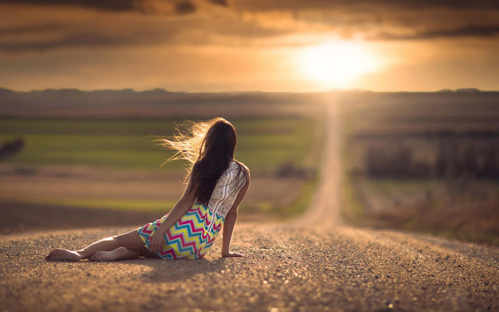 Reflective Moment - Portrait Of A Sad Woman Background