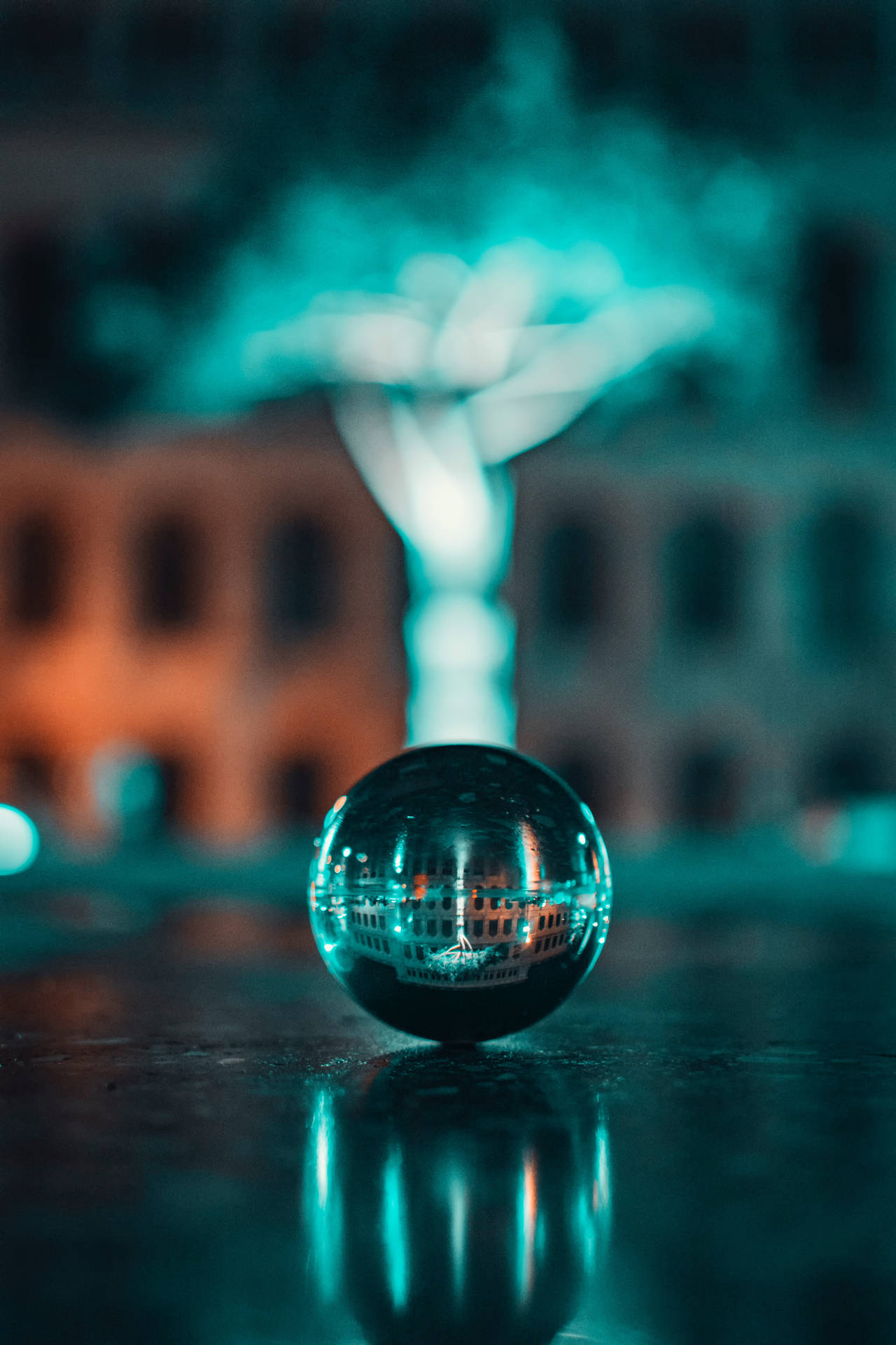 Reflective Steel Ball 4k Hd Mobile Background