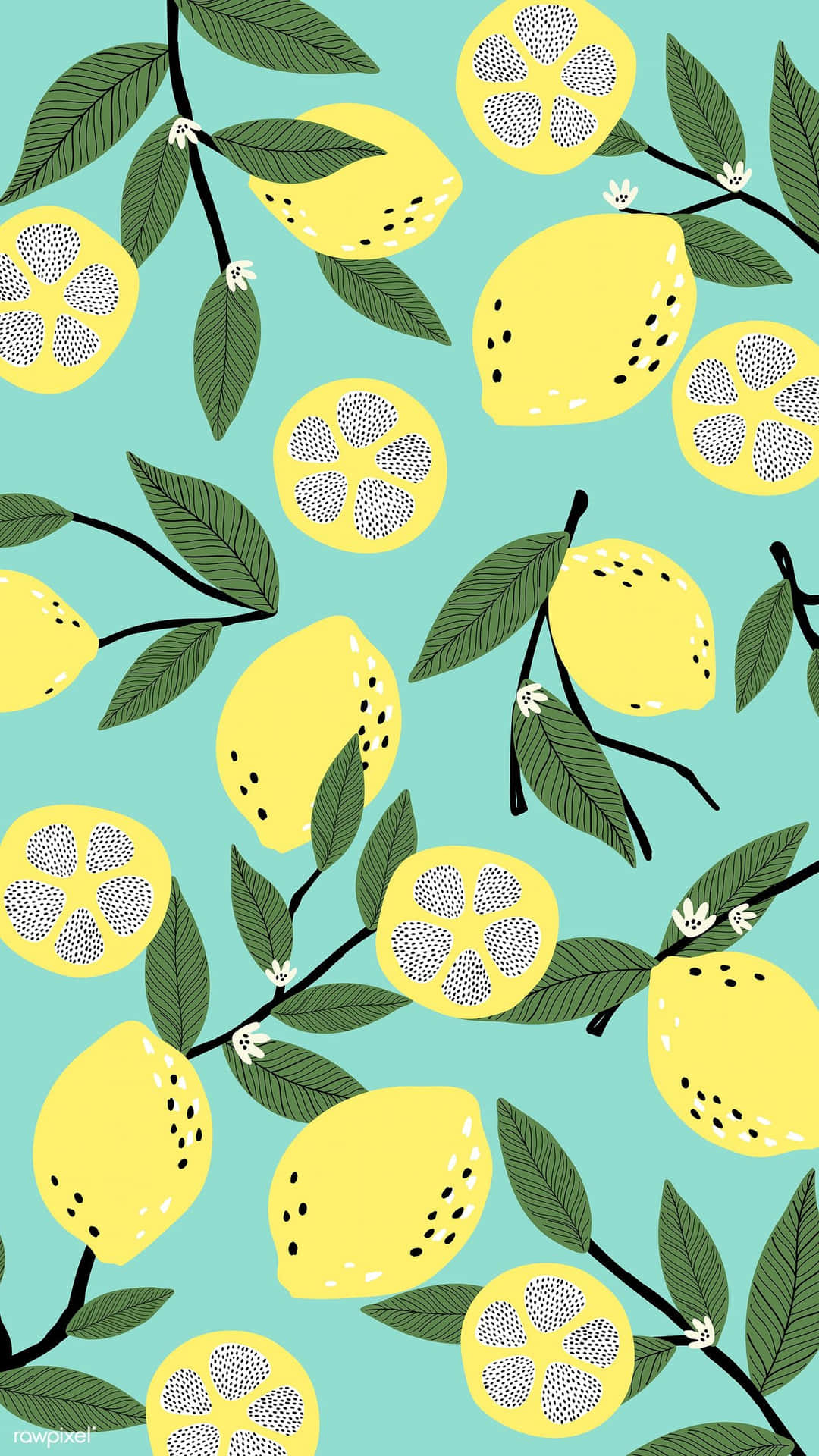 Refresh & Recharge With Lemon Iphone Background