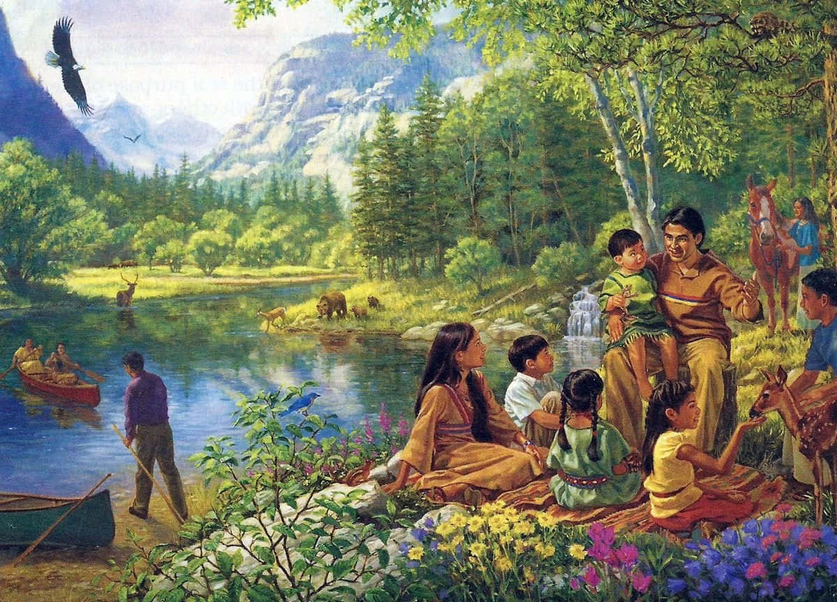 Refresh Your Spirit And Reconnect With Nature In Jehovah Paradise Background