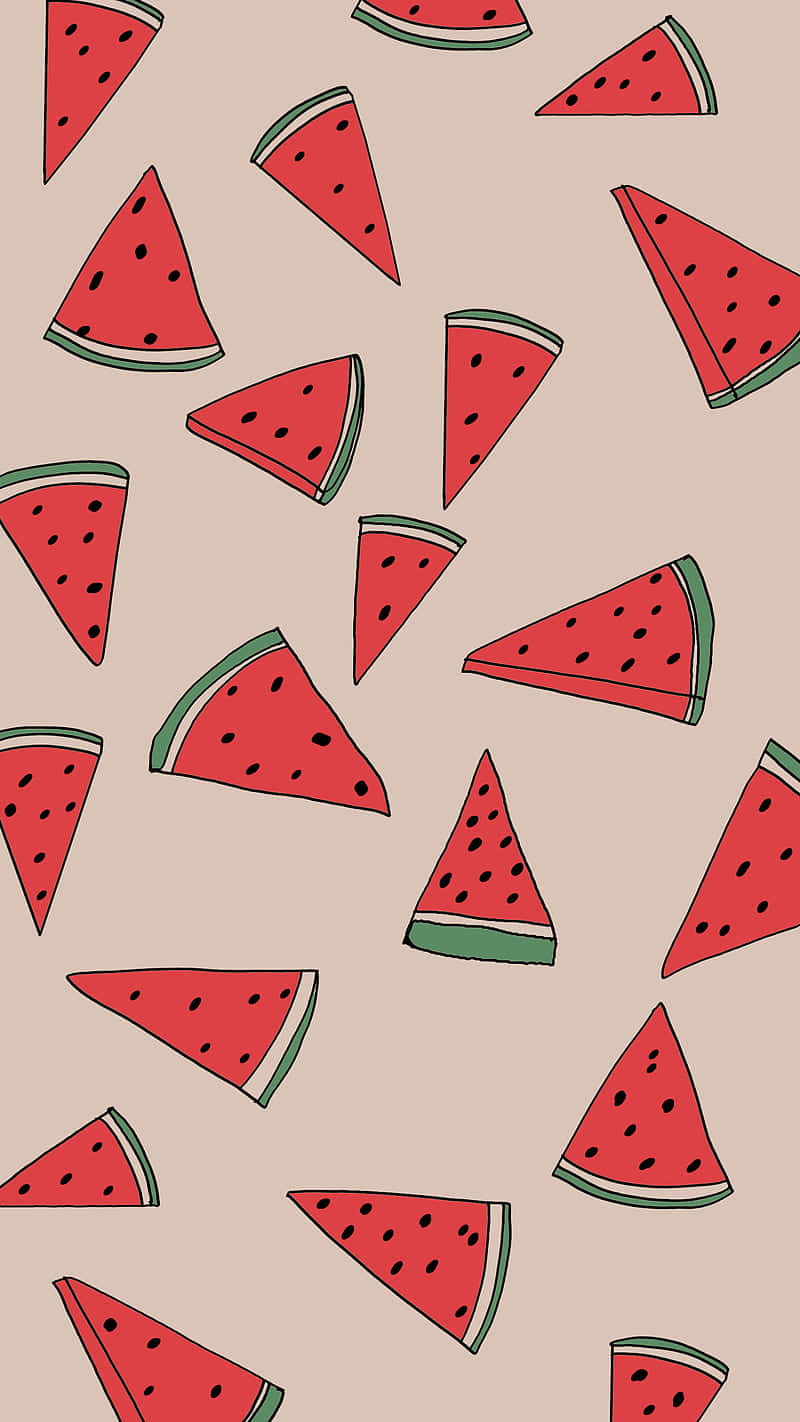 Refresh Your Style With A Watermelon Iphone Background