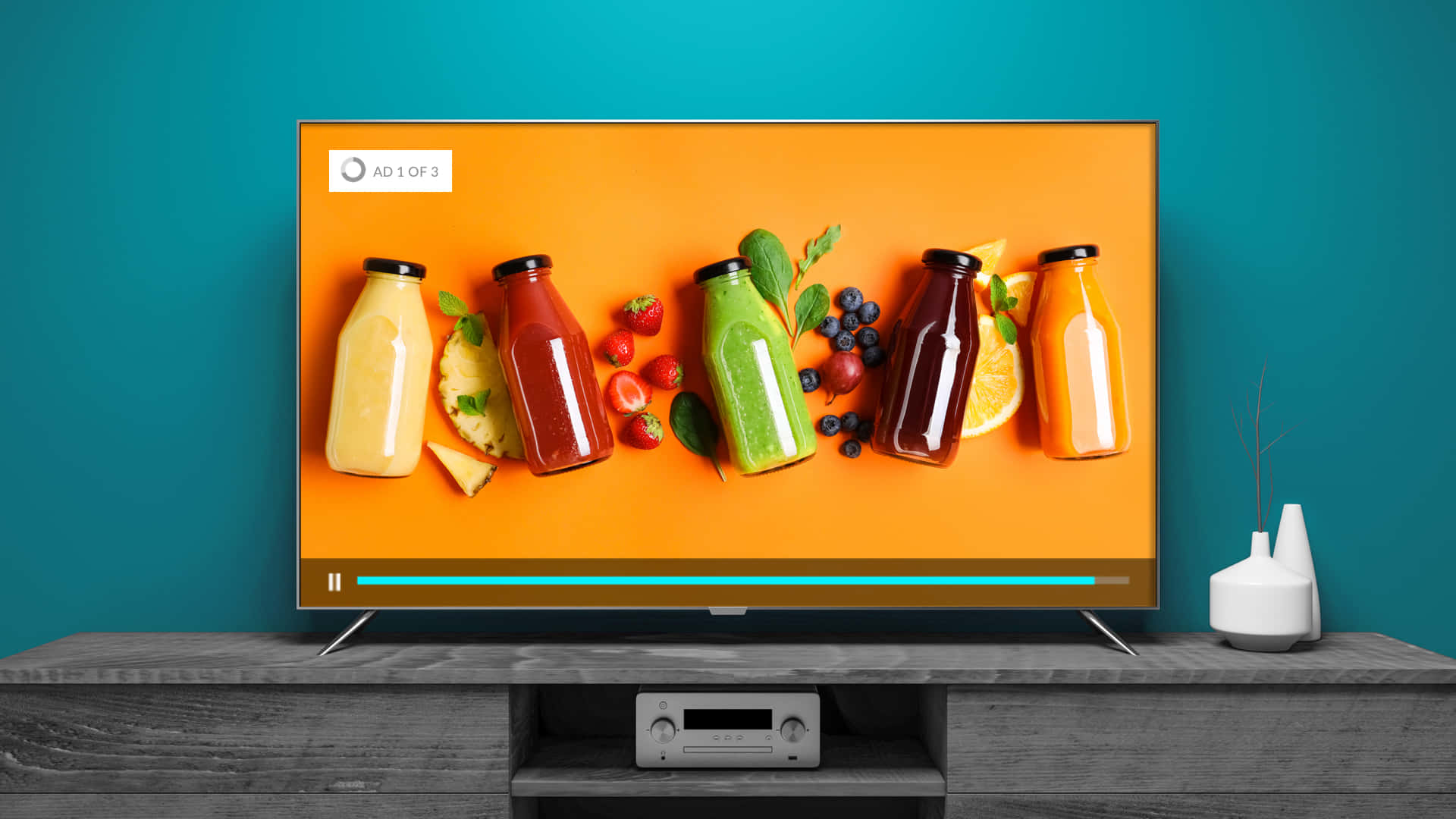 Refreshing Advertisement Of A Juice Brand Background