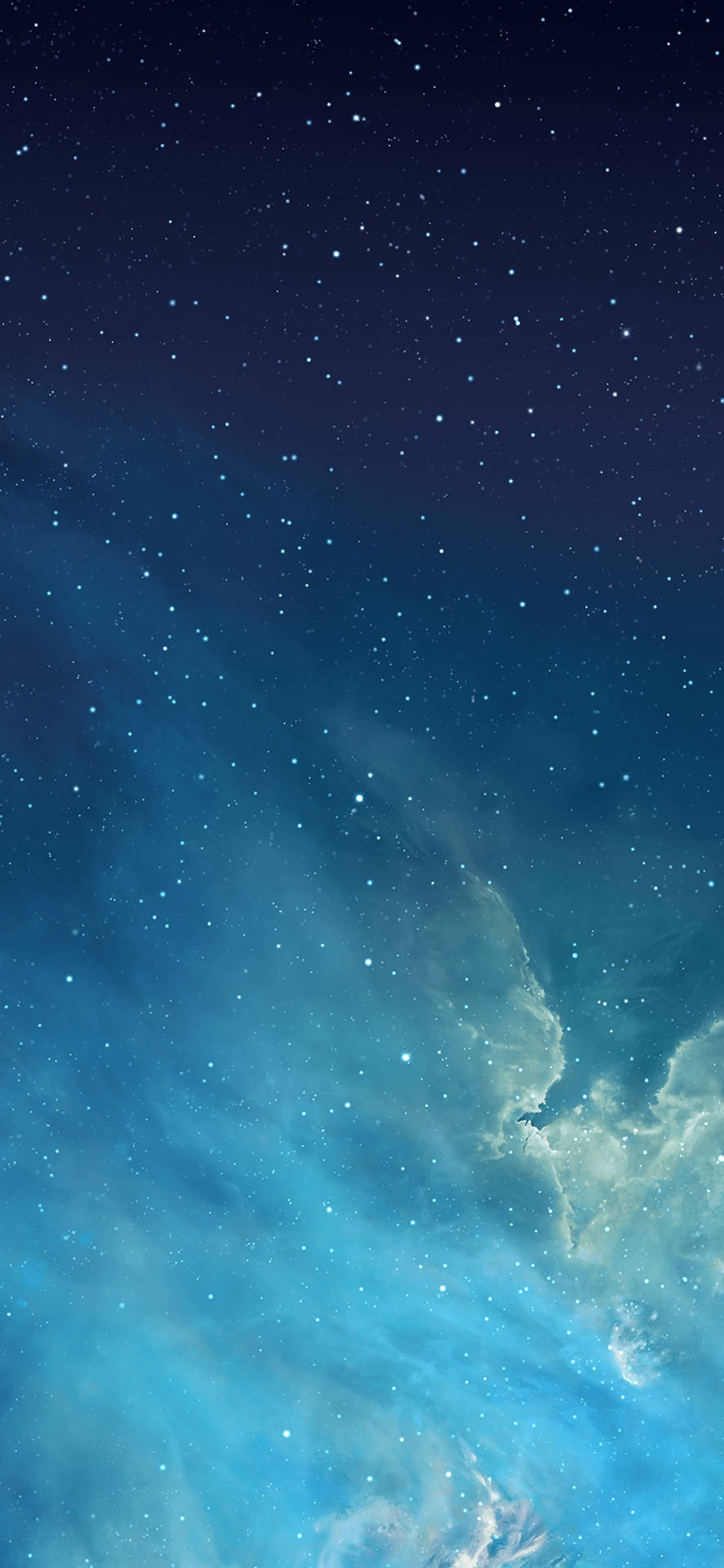 Refreshing Blue Sky, Bright Stars, And The Iconic Apple Logo Background