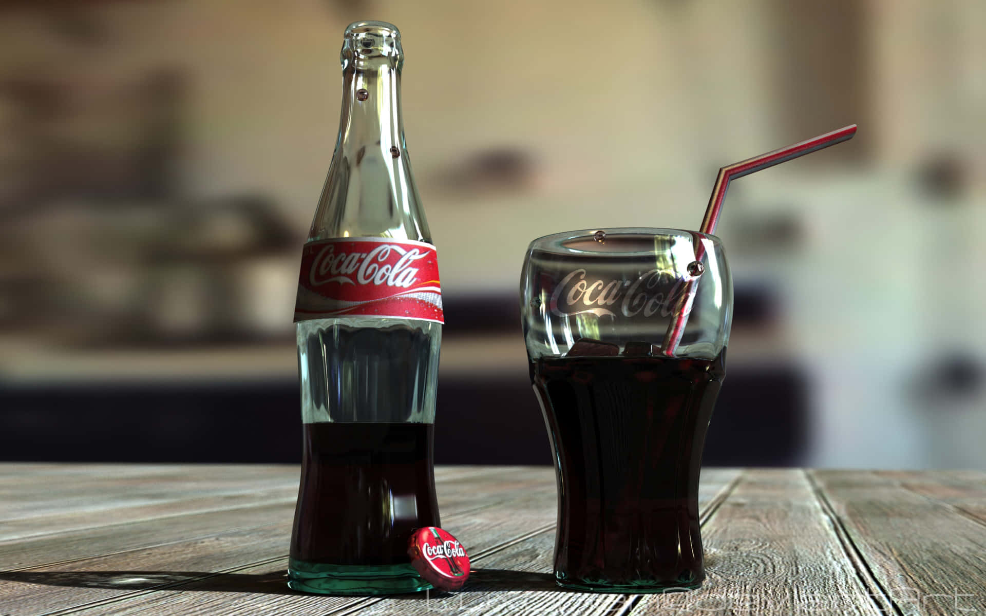 Refreshing Coca-cola Drinks Background