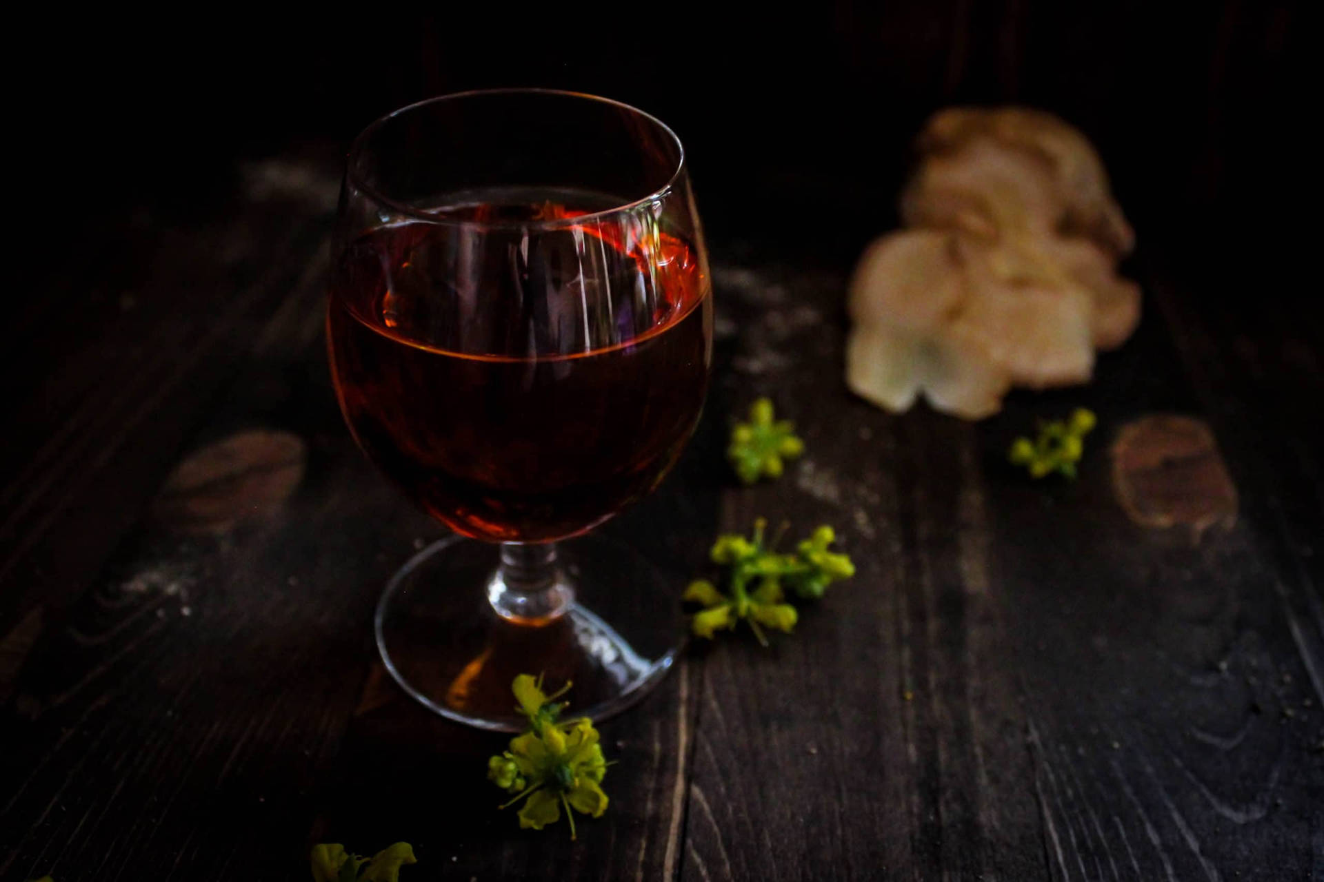 Refreshing Dark Red Cordial Drink Background