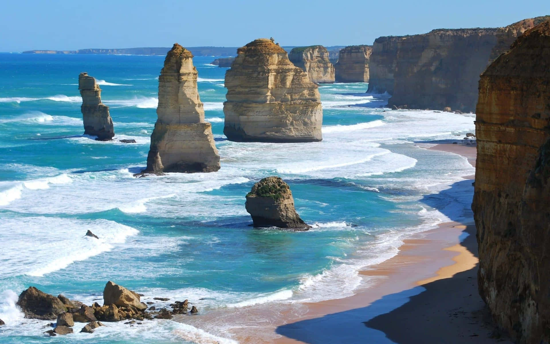 Refreshing Great Ocean Road In Twelve Apostles Australia Background
