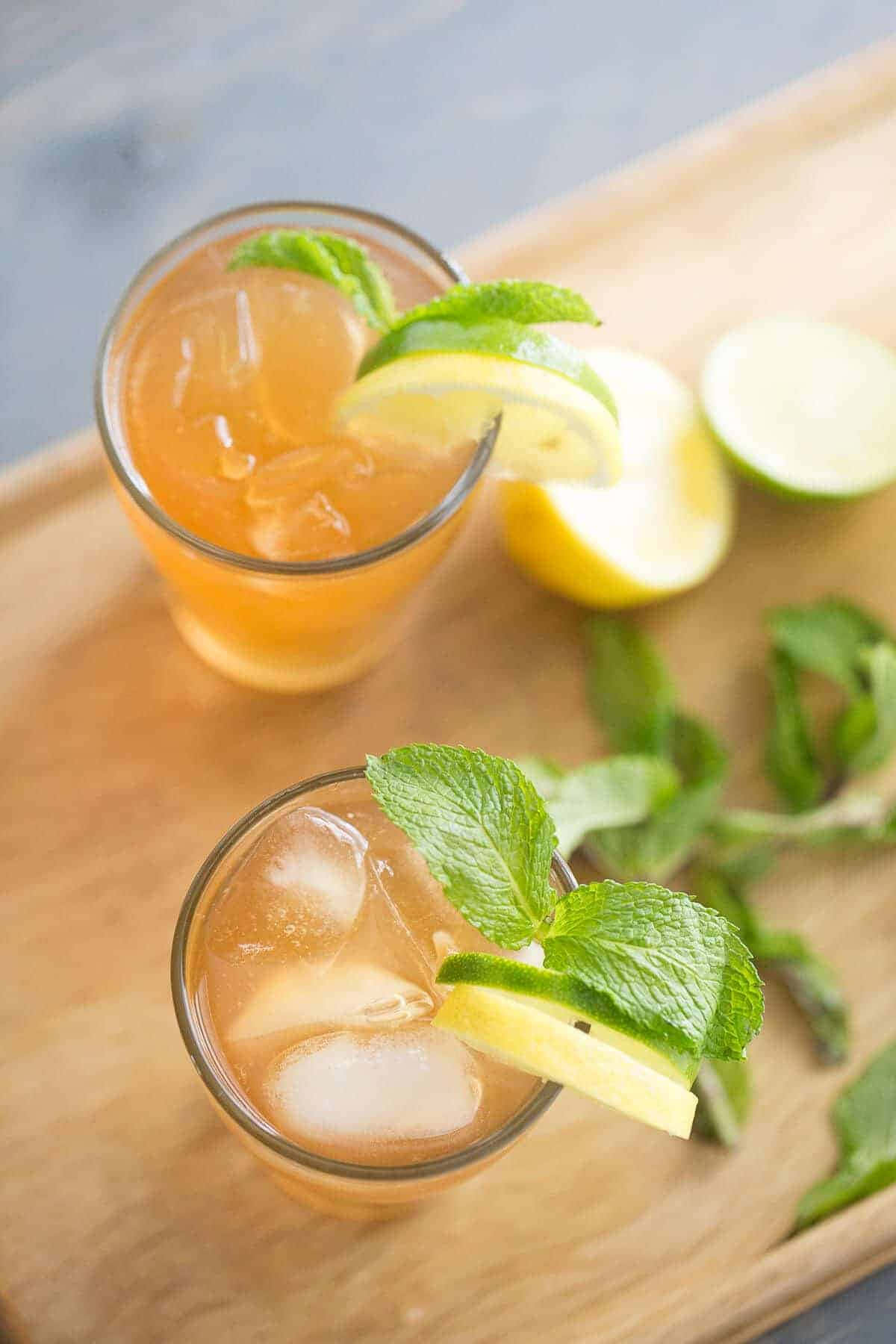 Refreshing Lemonade Moscow Mule Cocktail Background