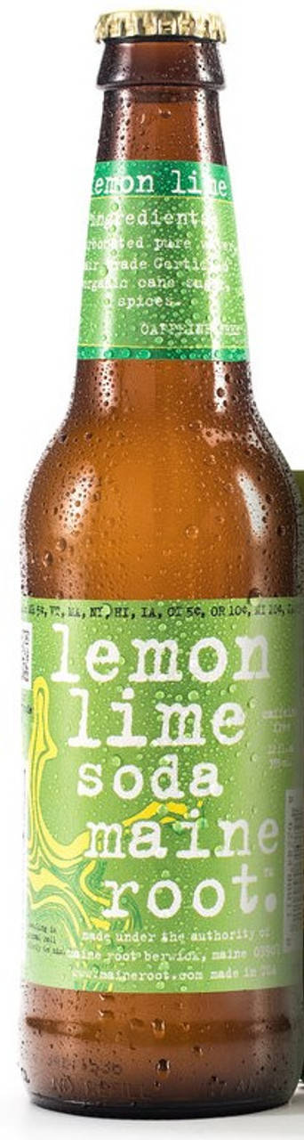 Refreshing Maine Root Lemon Lime Soda Background