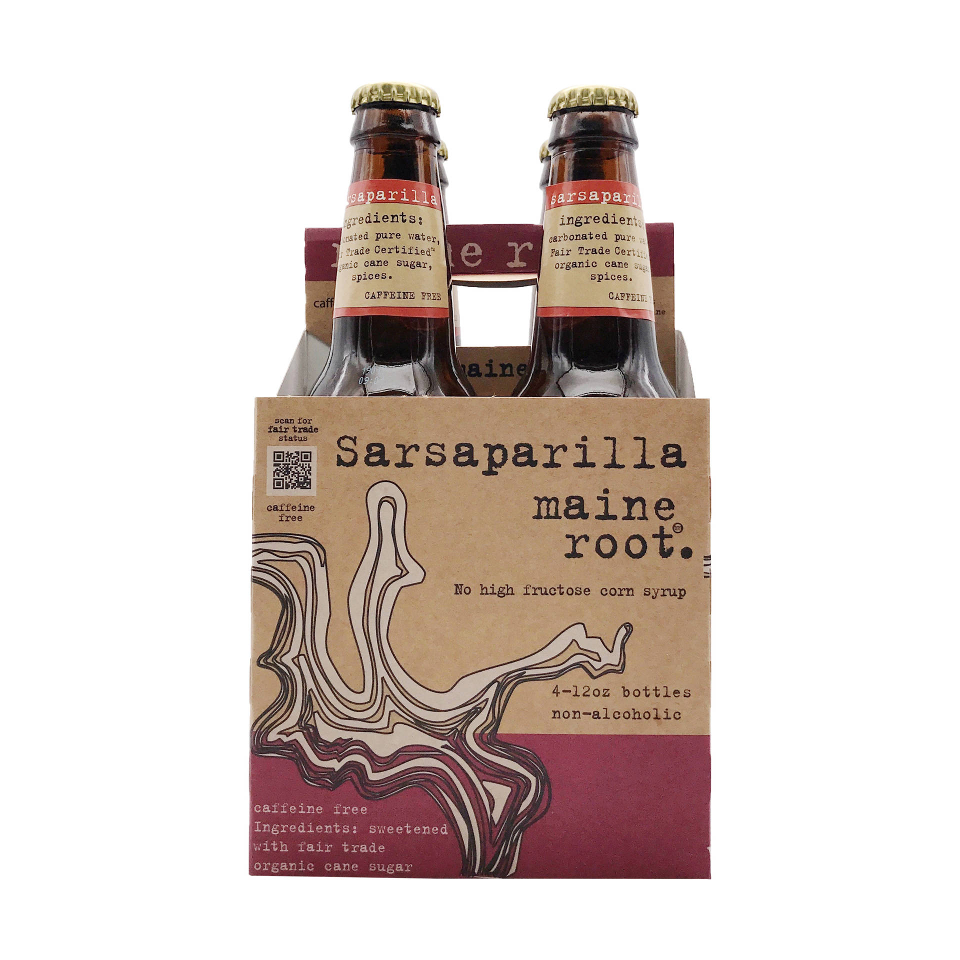 Refreshing Maine Root Sarsaparilla Carbonated Drink Background