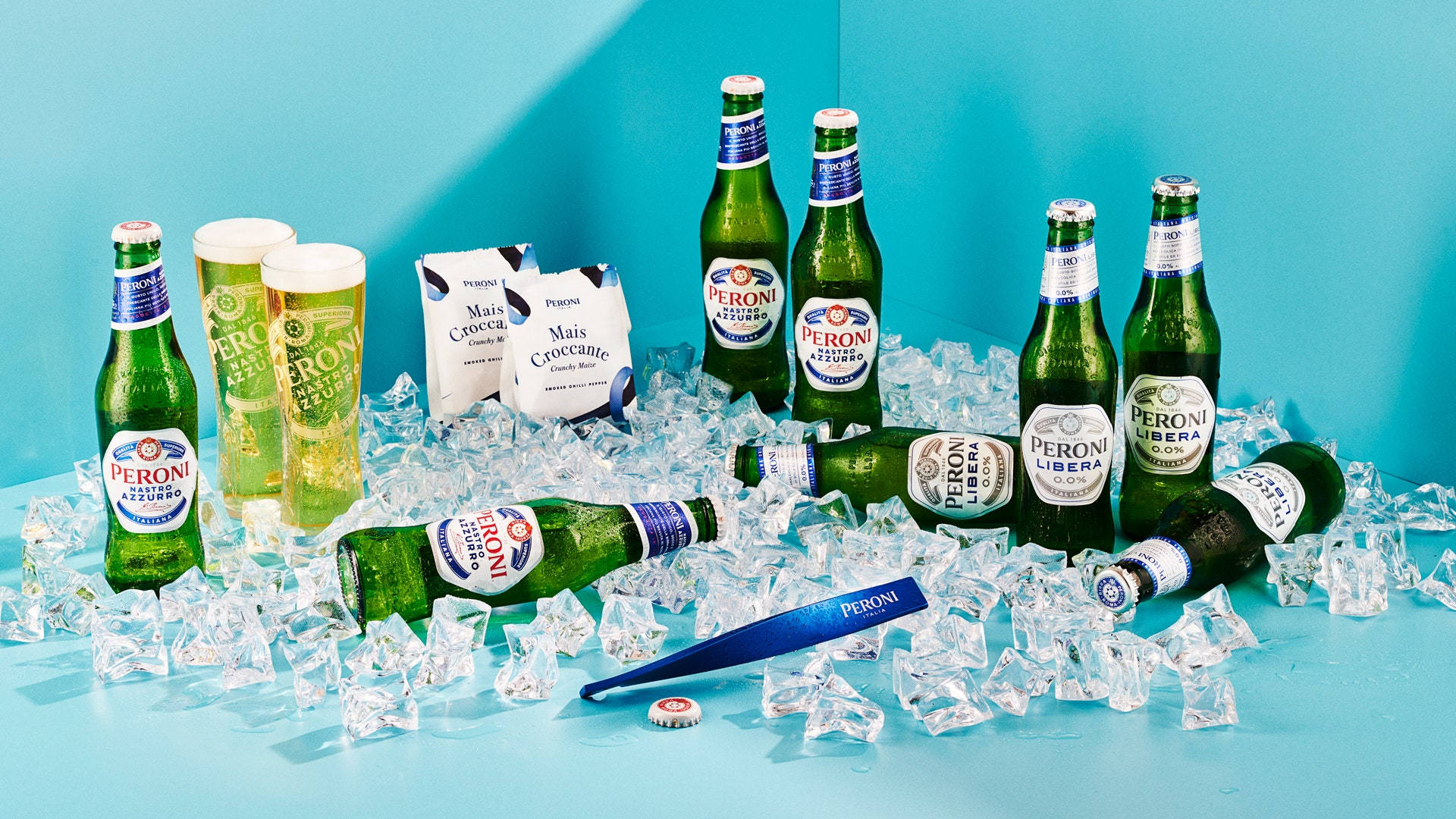 Refreshing Peroni Beer In Artistic Illustration