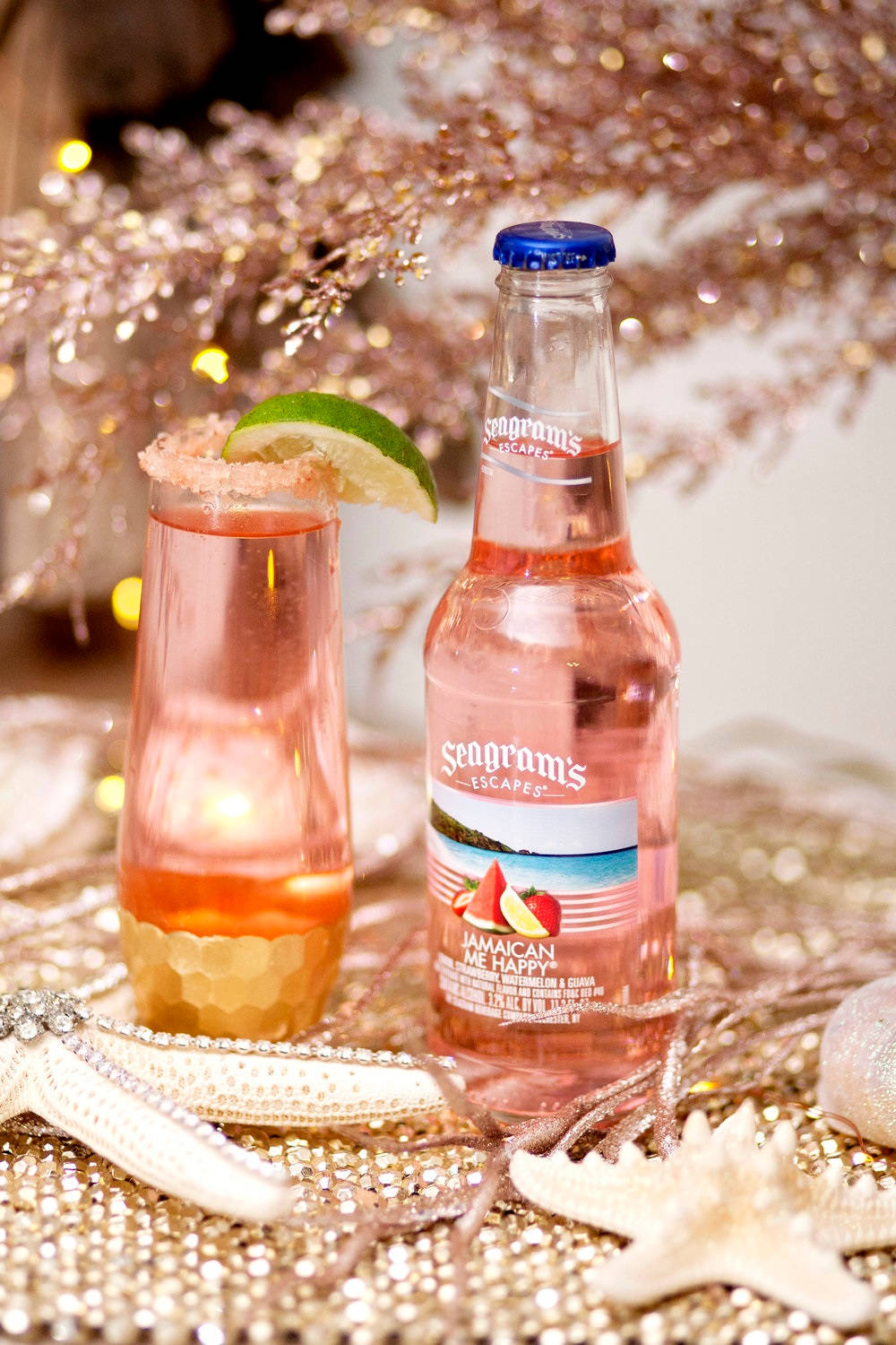 Refreshing Seagram's Jamaican Me Happy Drink Background