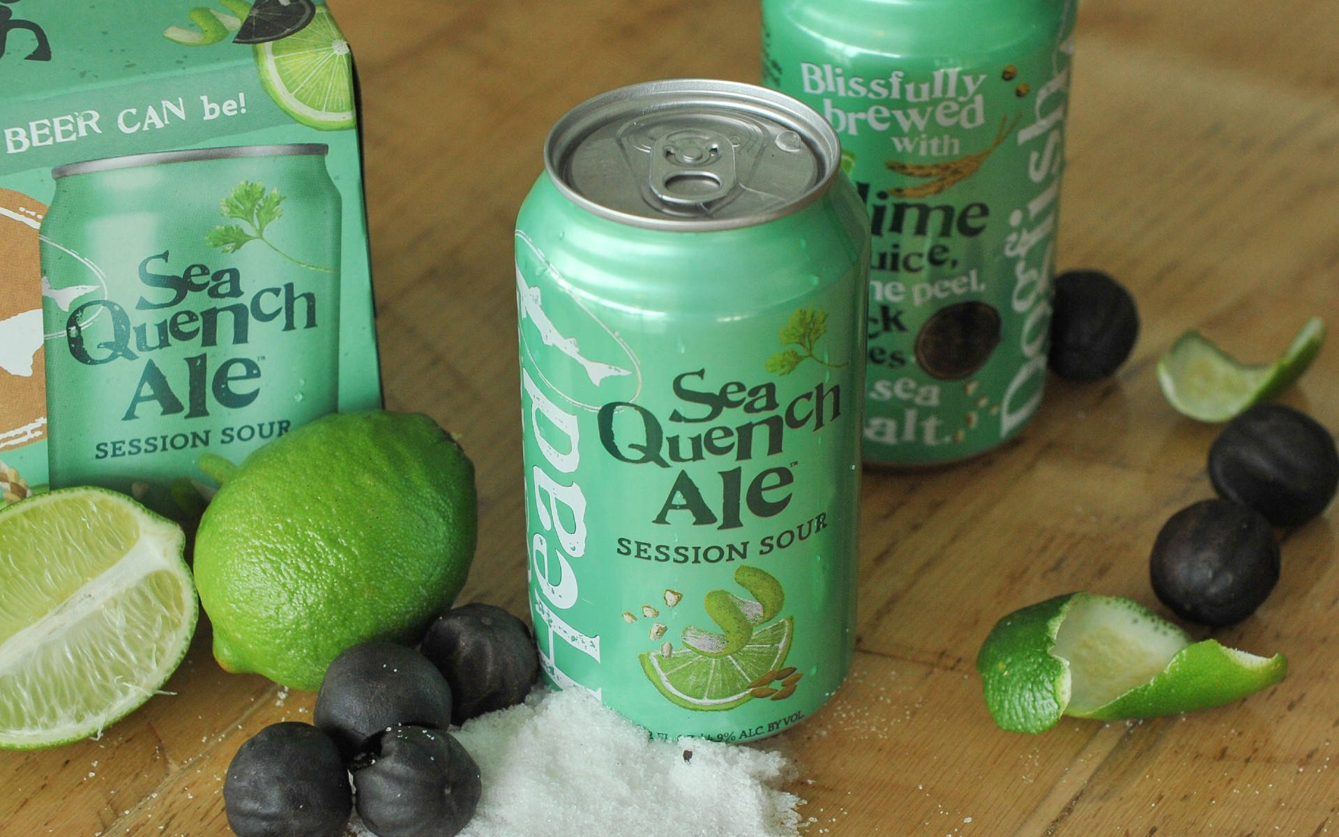 Refreshing Sour Lime Drink In A Can. Background