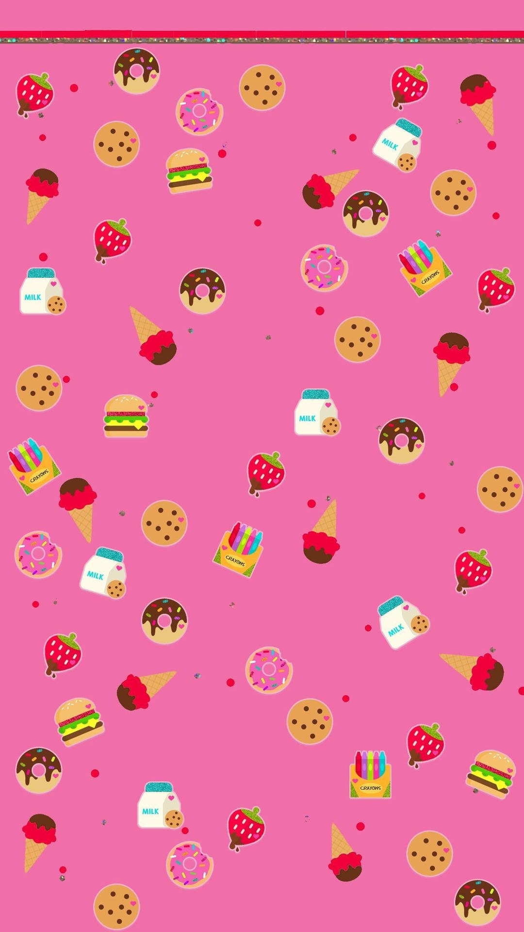 Refreshing Strawberry Milk Splash Background