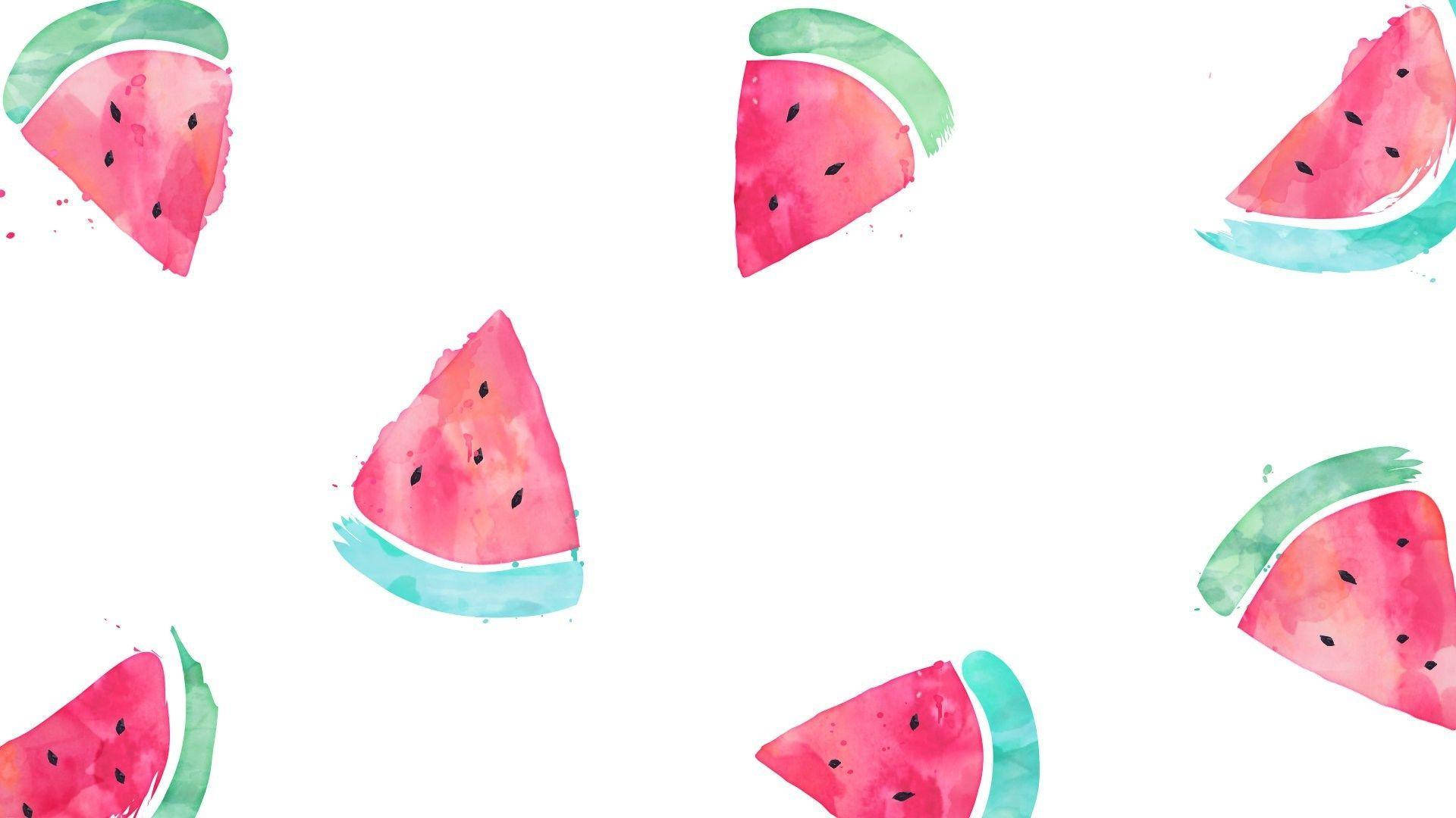 Refreshing Summer Treat, A Cute Watermelon Slice Background