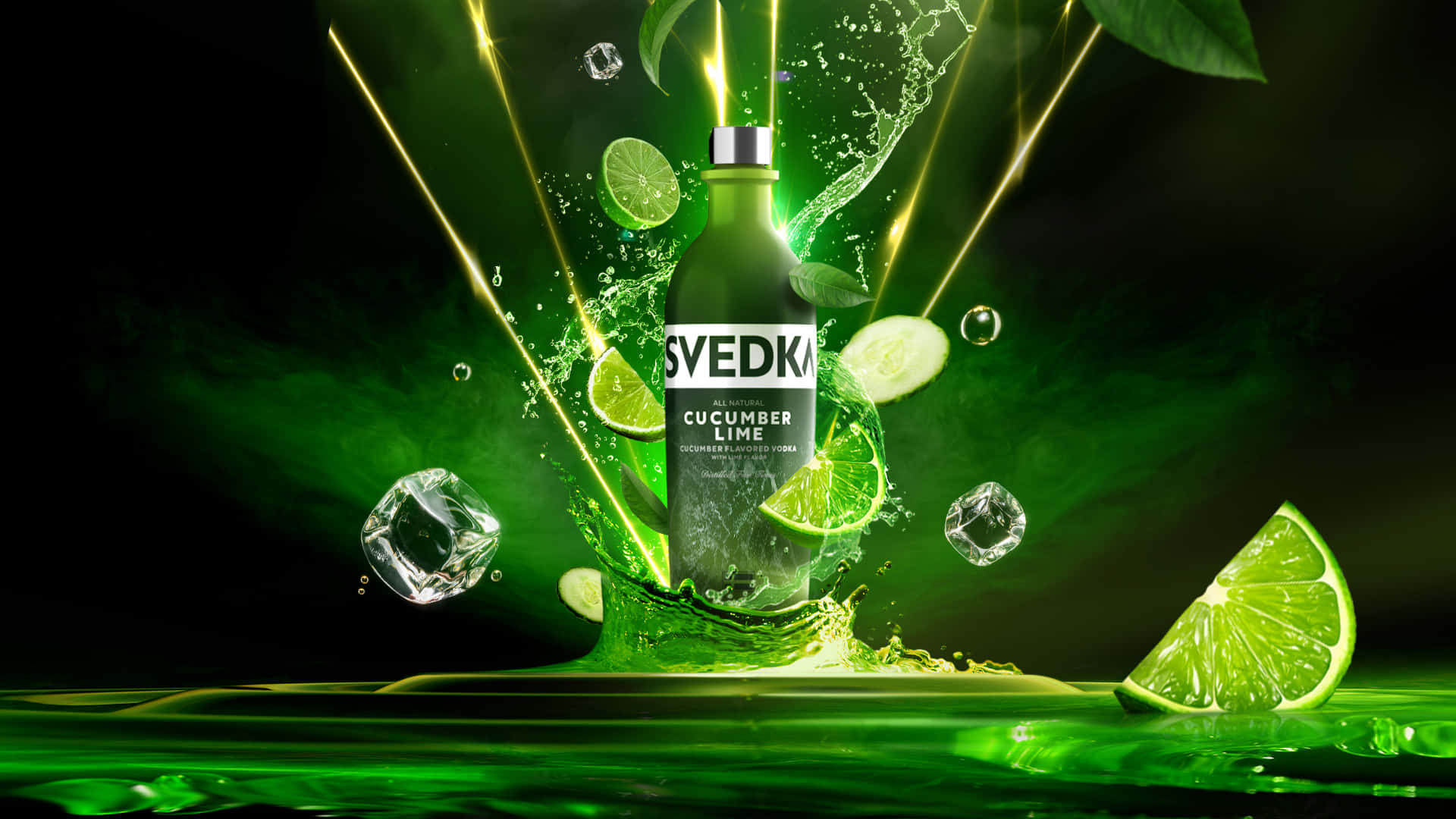 Refreshing Svedka Cucumber Lime Flavored Vodka