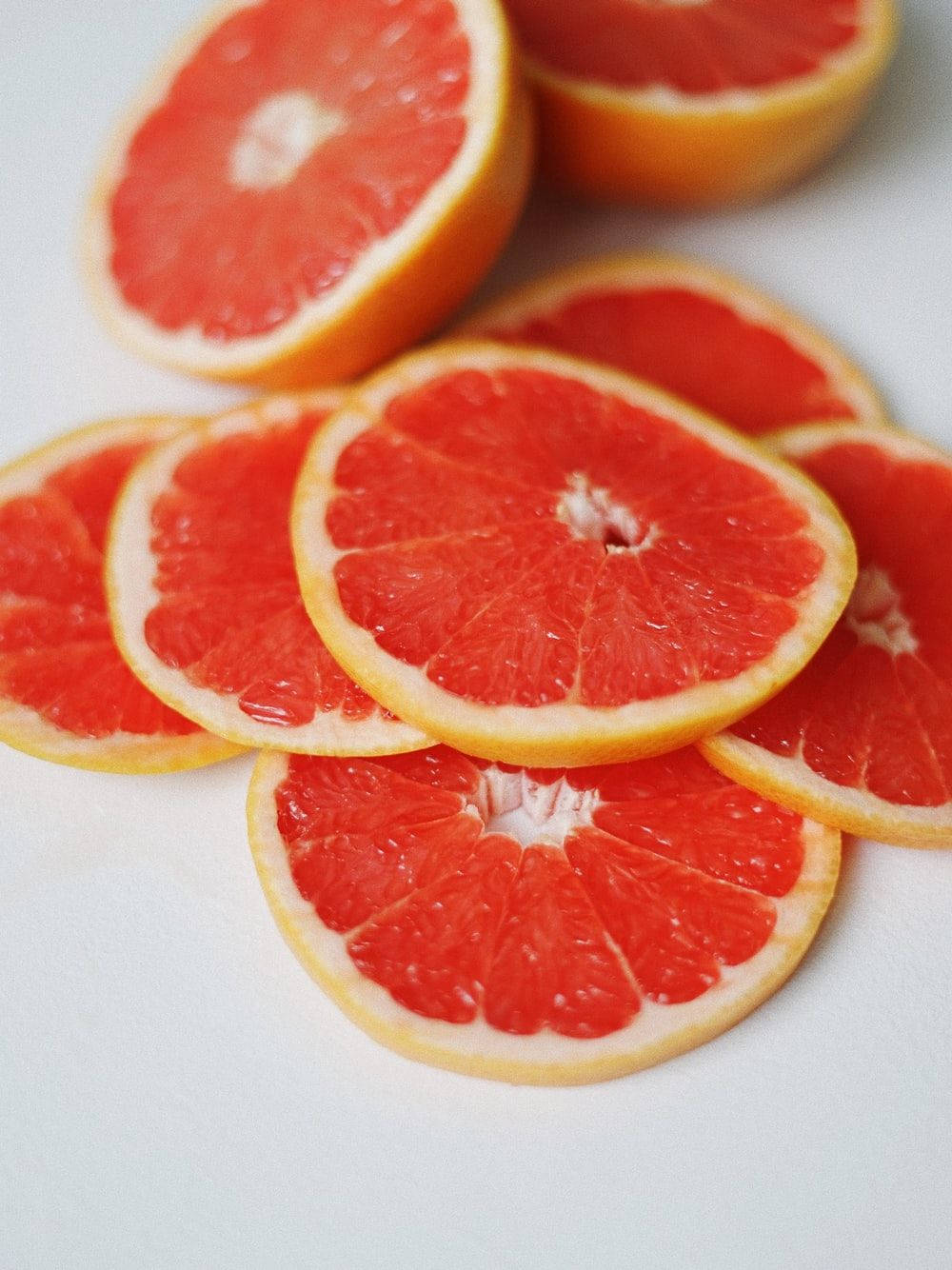 Refreshing Thinly Sliced Grapefruits