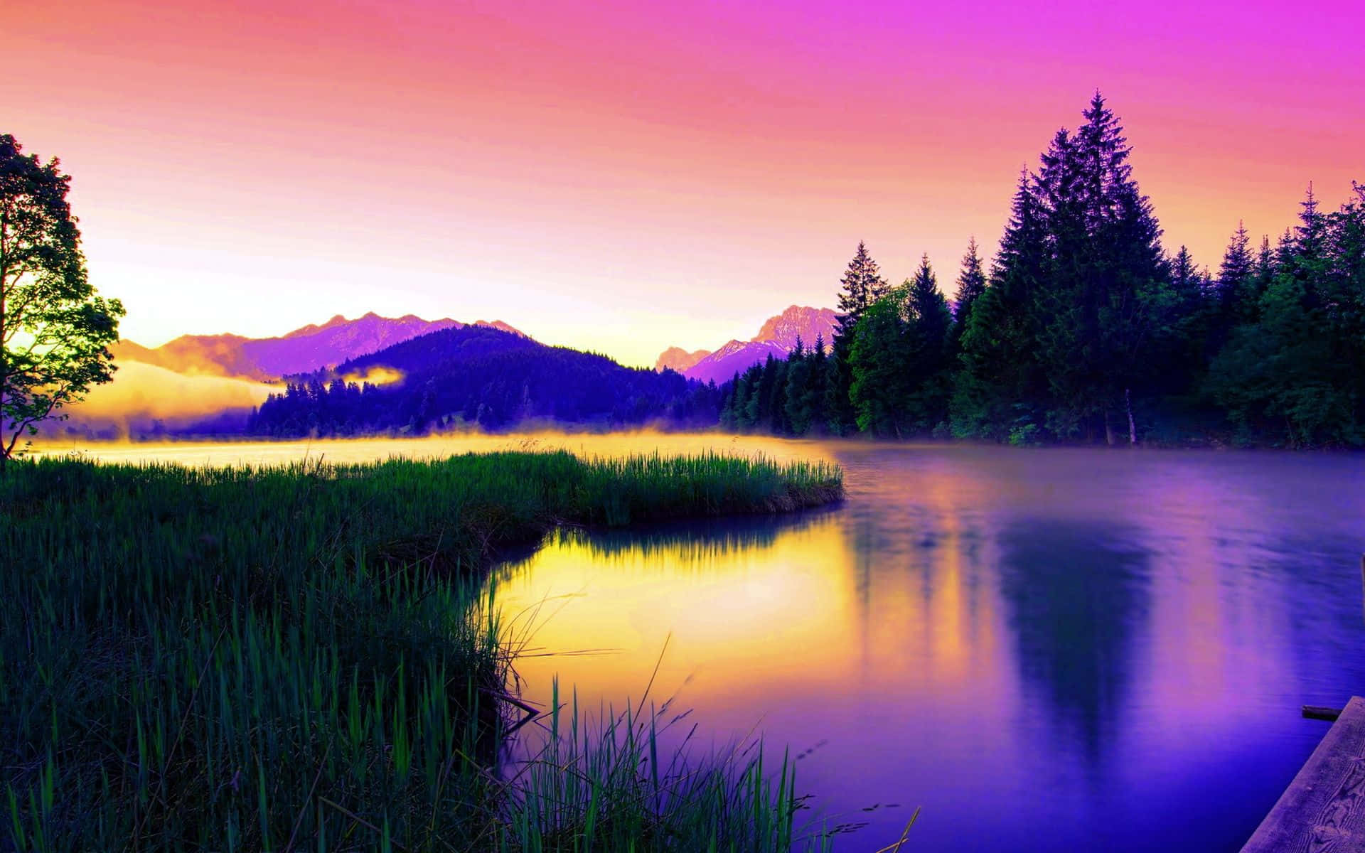 Refreshing Waters Glistening In The Sun - Beautiful Lake Background