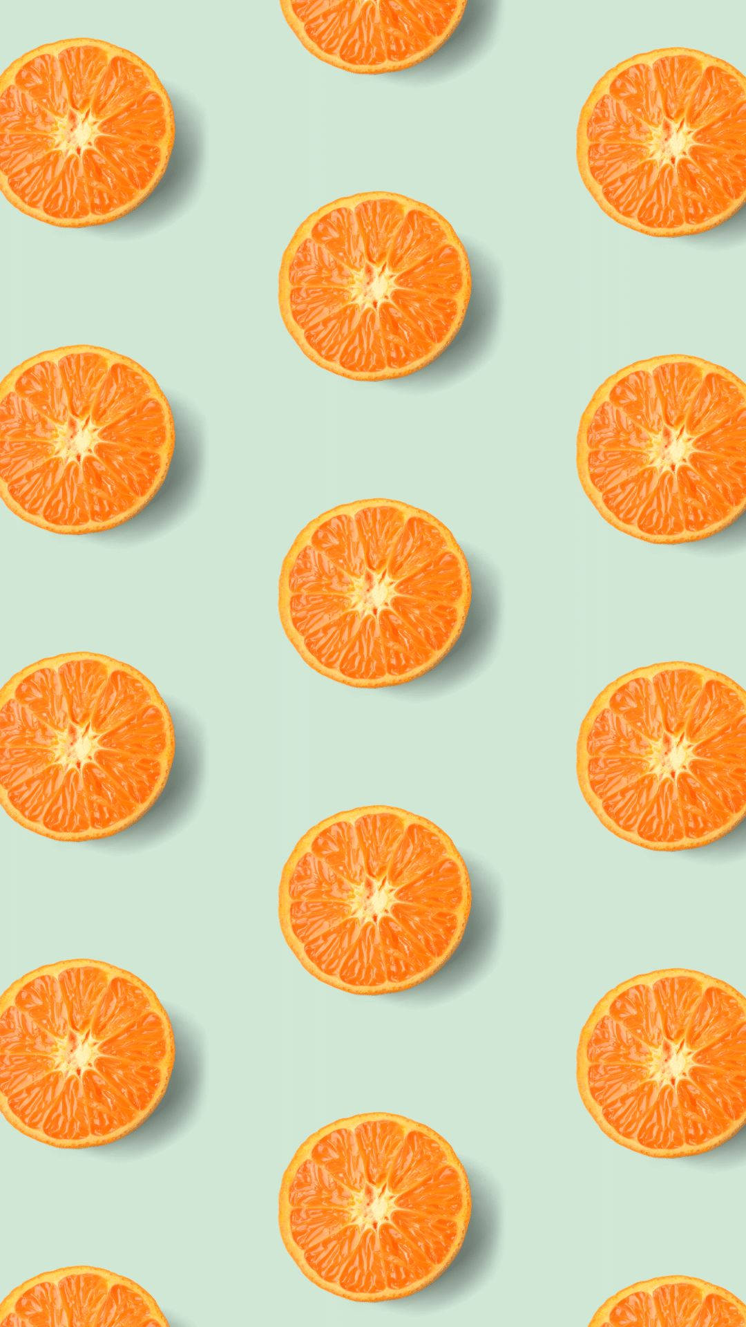 Refreshingly Vibrant Sliced Oranges Pattern