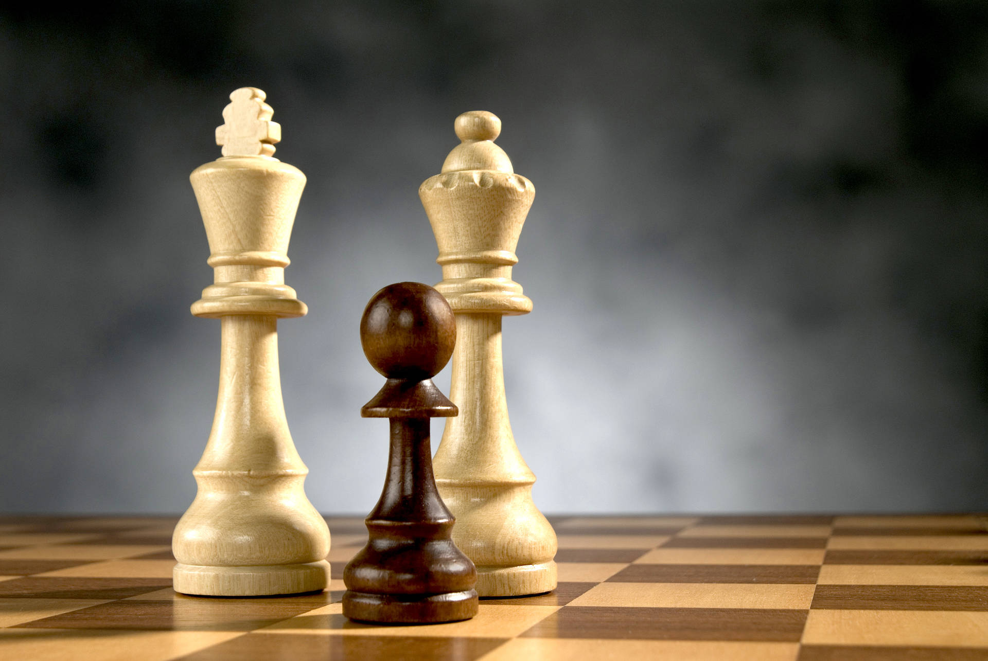 Regal Chess Pieces Background