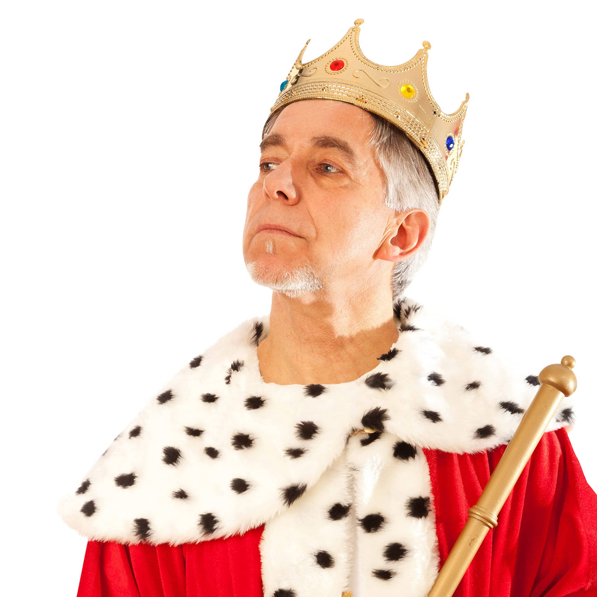 Regal King With Crown Background