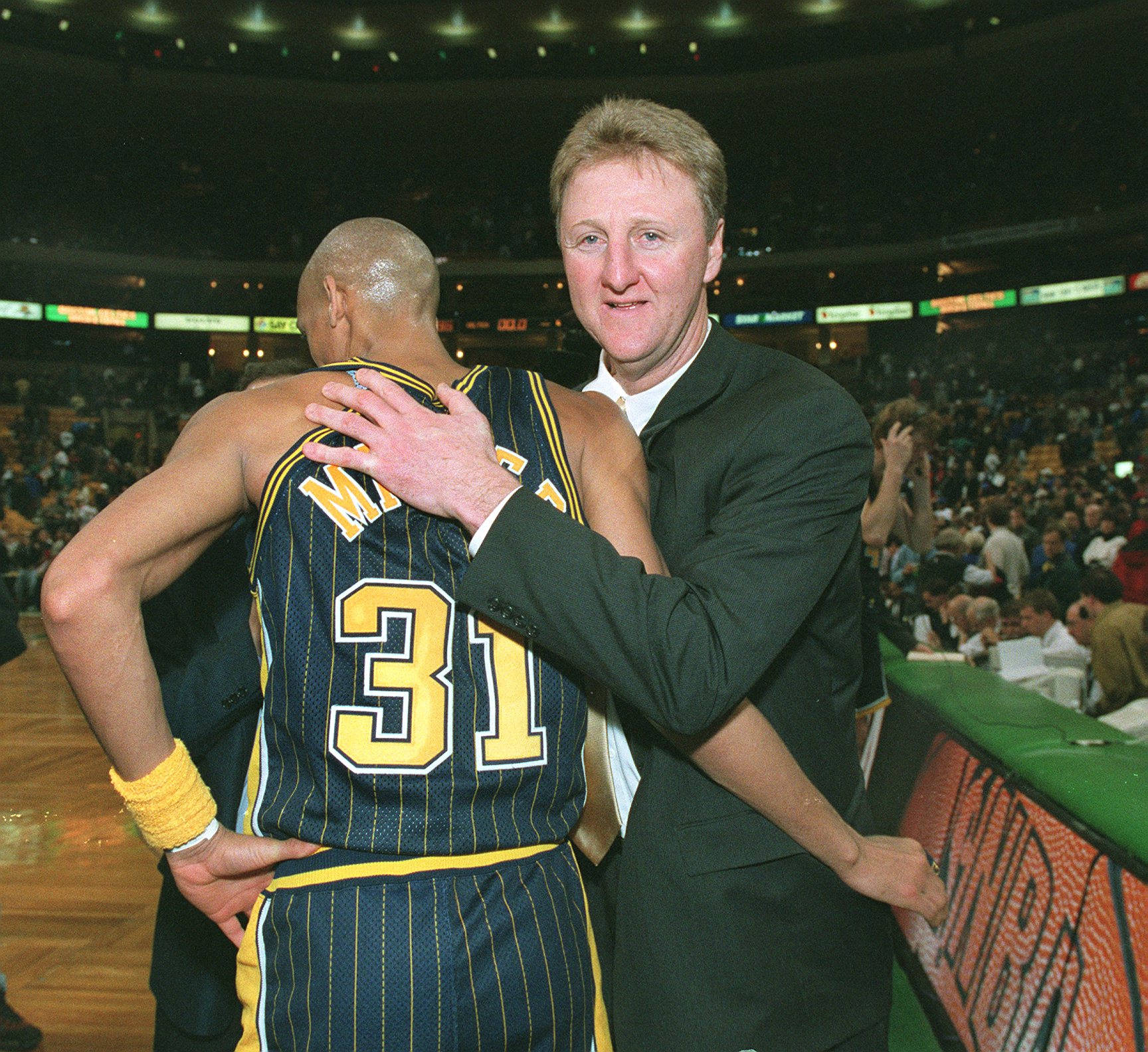 Reggie Miller And Larry Bird