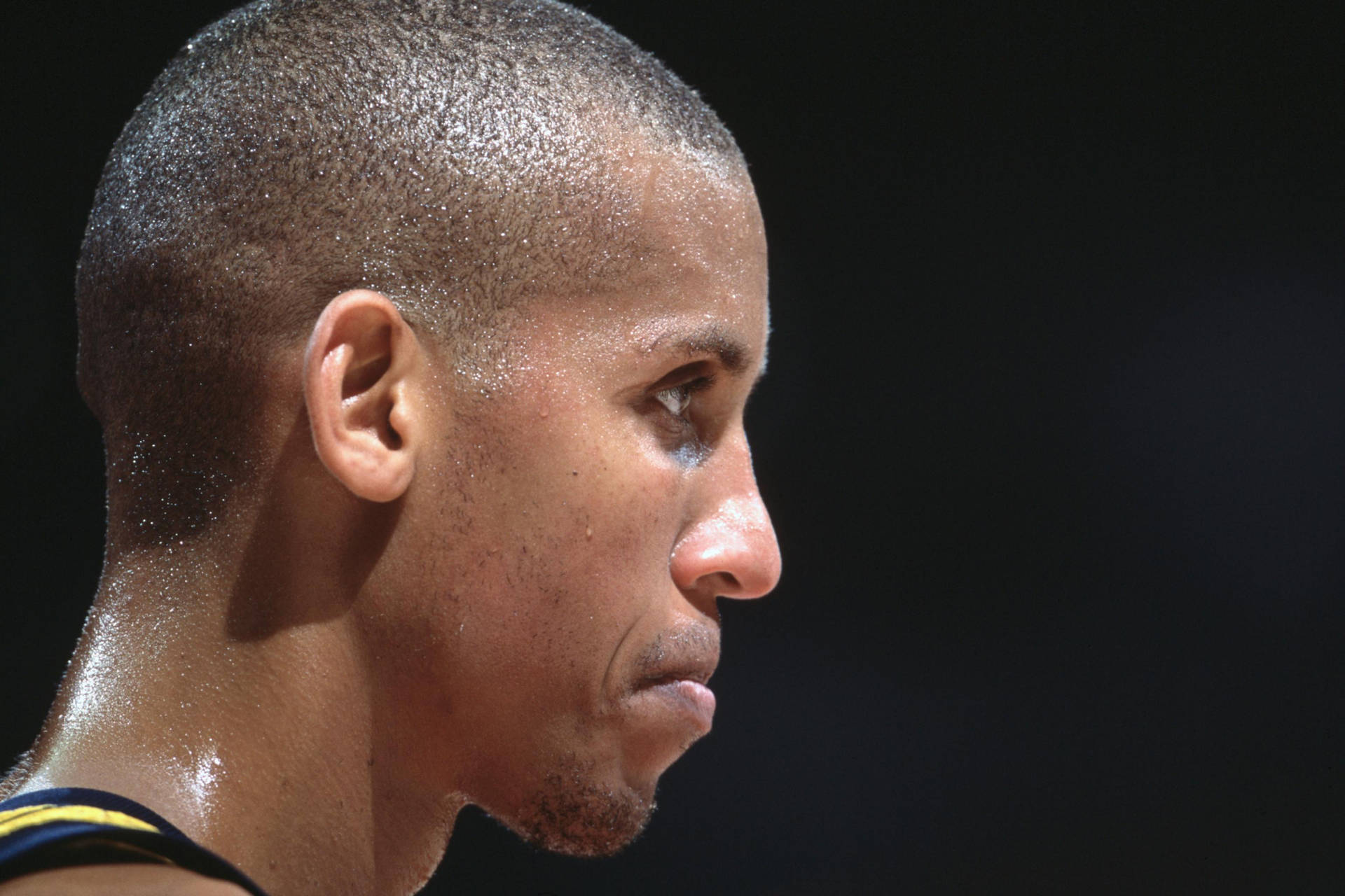 Reggie Miller Sweaty Face Background