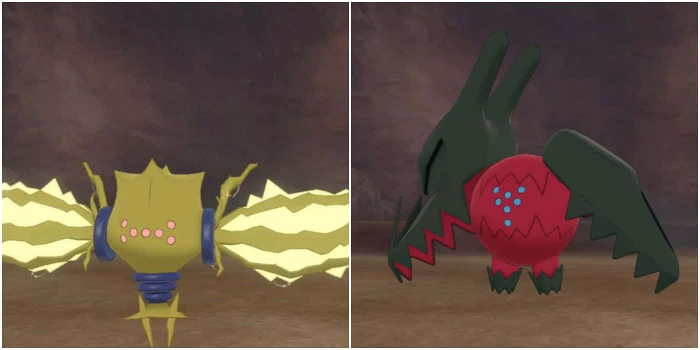 Regieleki And Regidrago In Video Game Background
