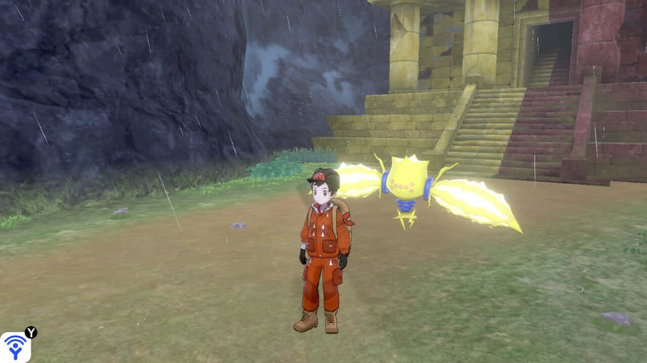 Regieleki Behind Trainer Background