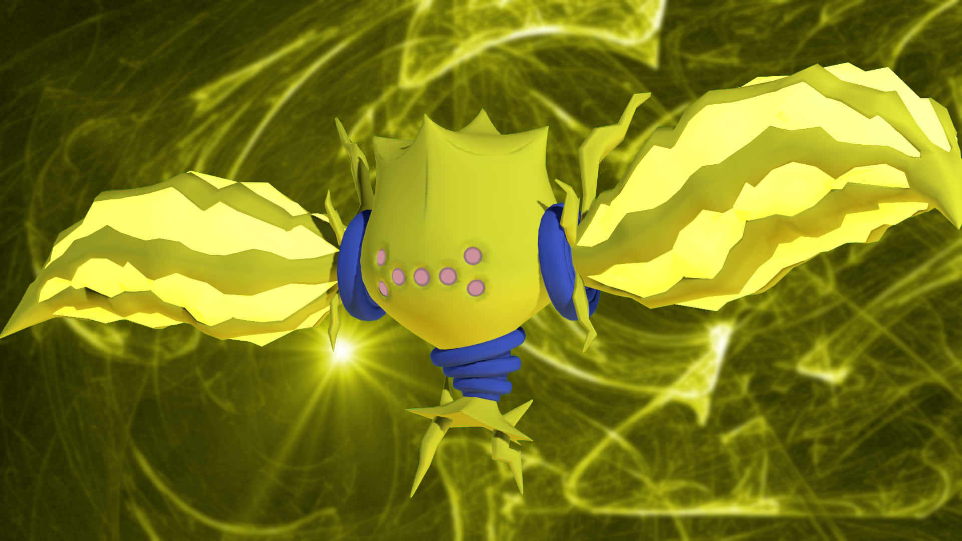 Regieleki With Yellow Glow Background
