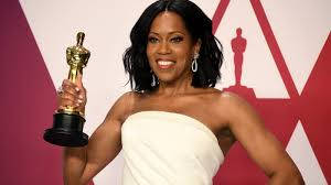 Regina King White Dress Trophy Background