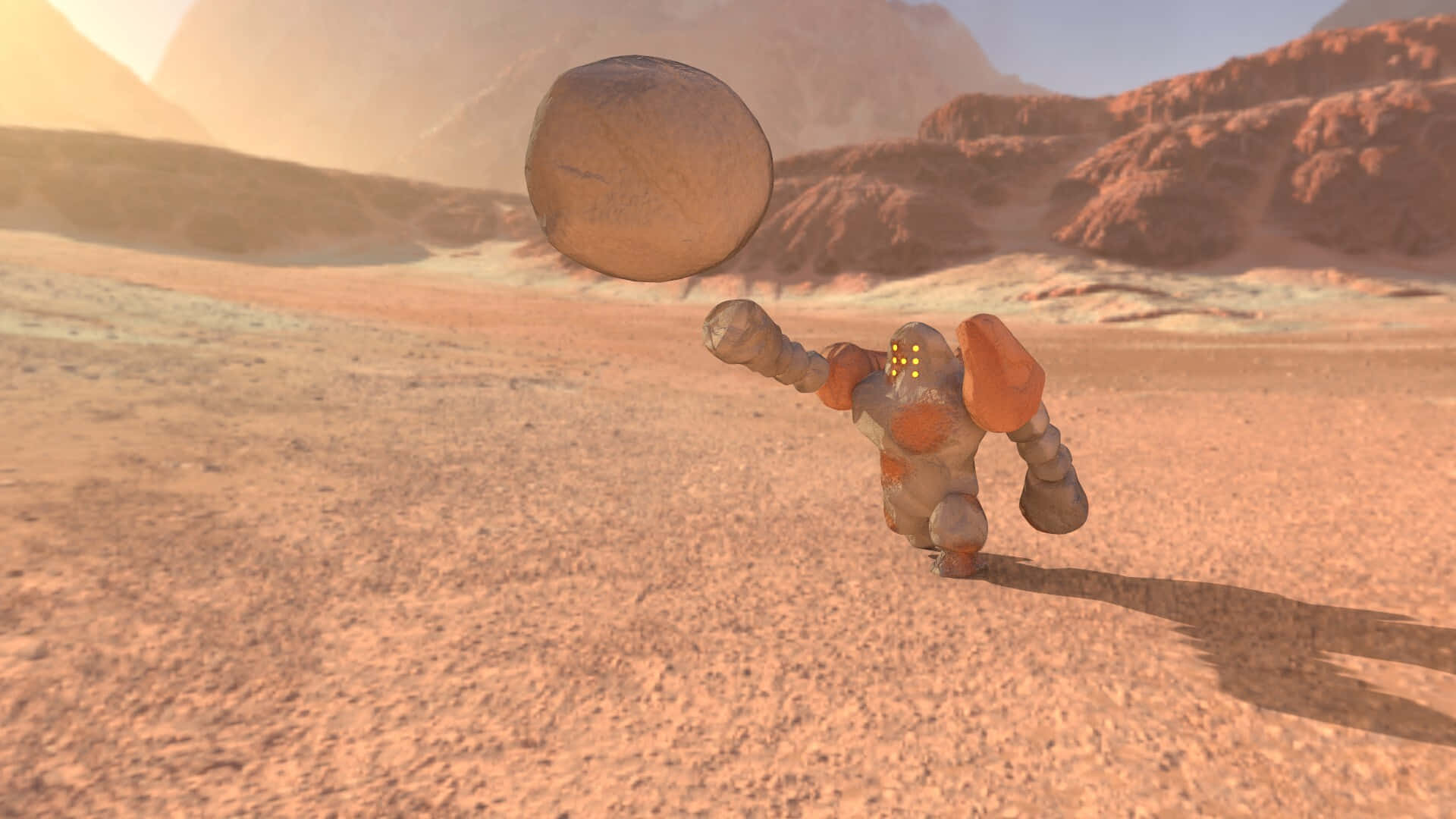 Regirock Throwing Rocks
