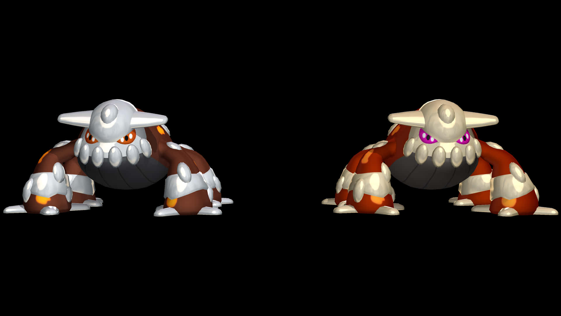 Regular And Rare Heatran Pokemon Background