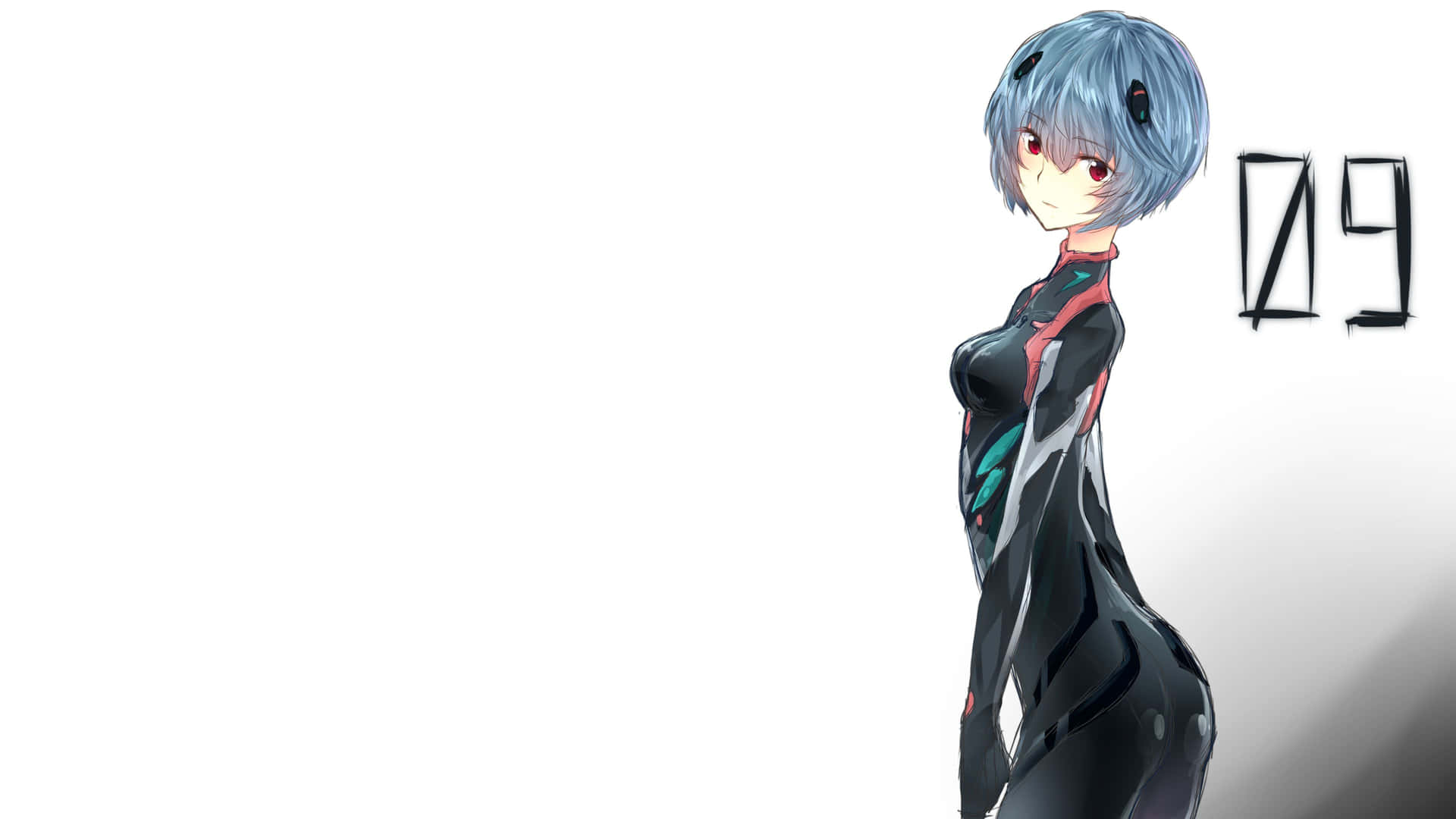 Rei Ayanami In An Iconic Pose Background