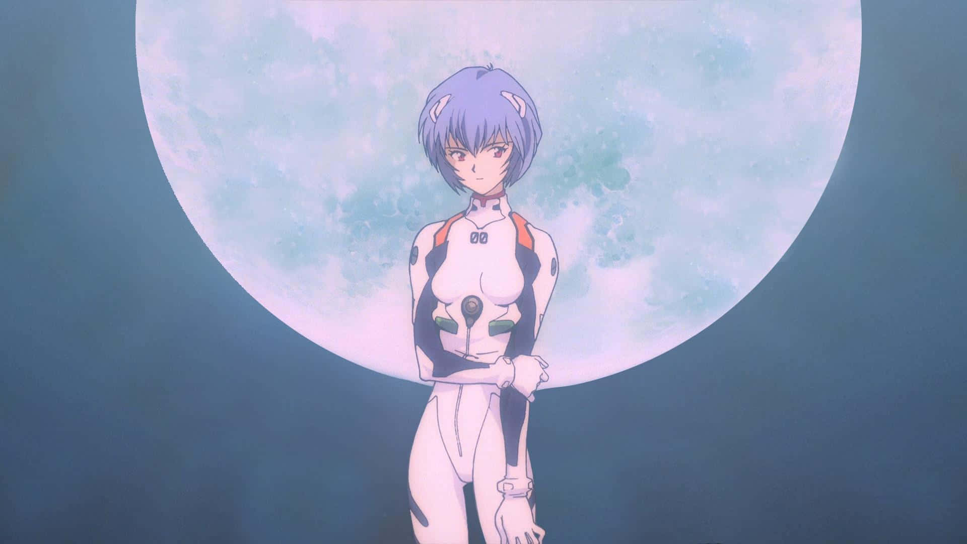 Rei Ayanami With Headset - Evangelion Hd Wallpaper Background