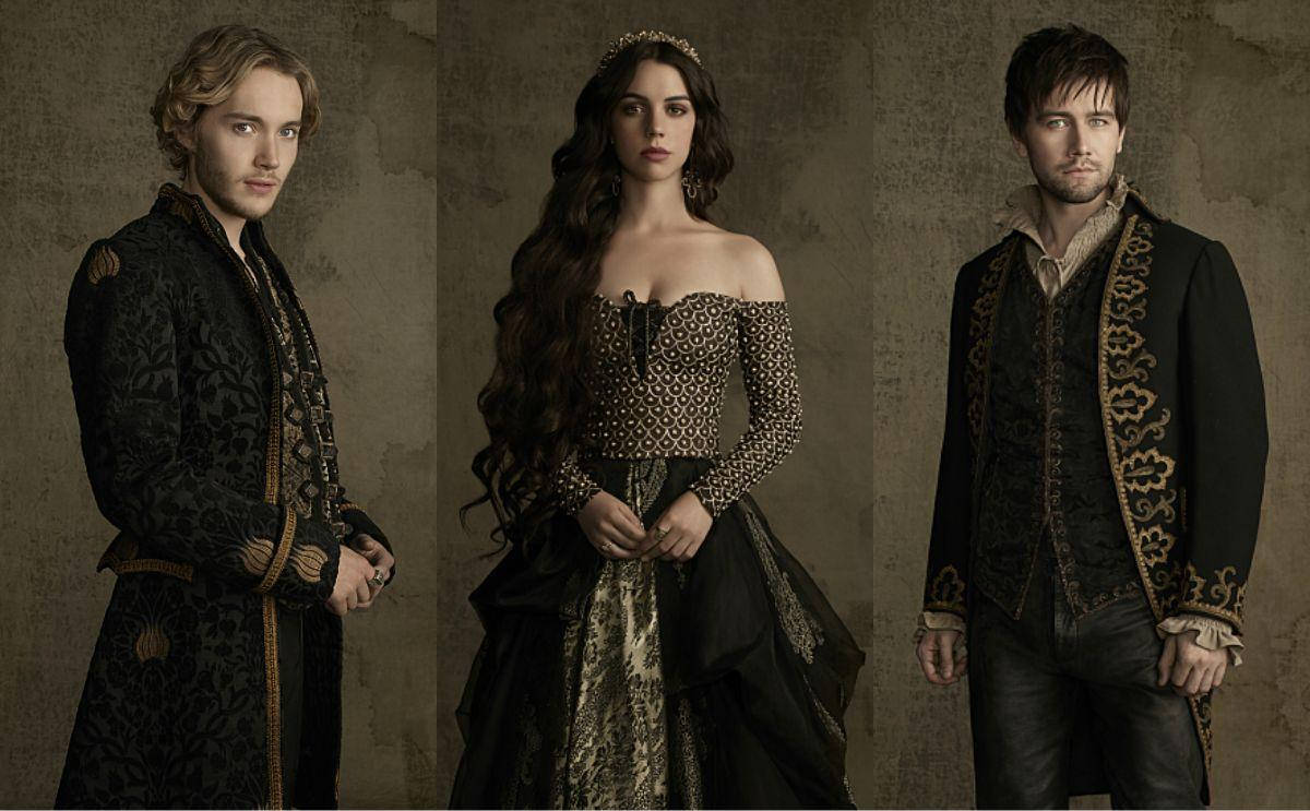 Reign Tv Series Cast Collage Background