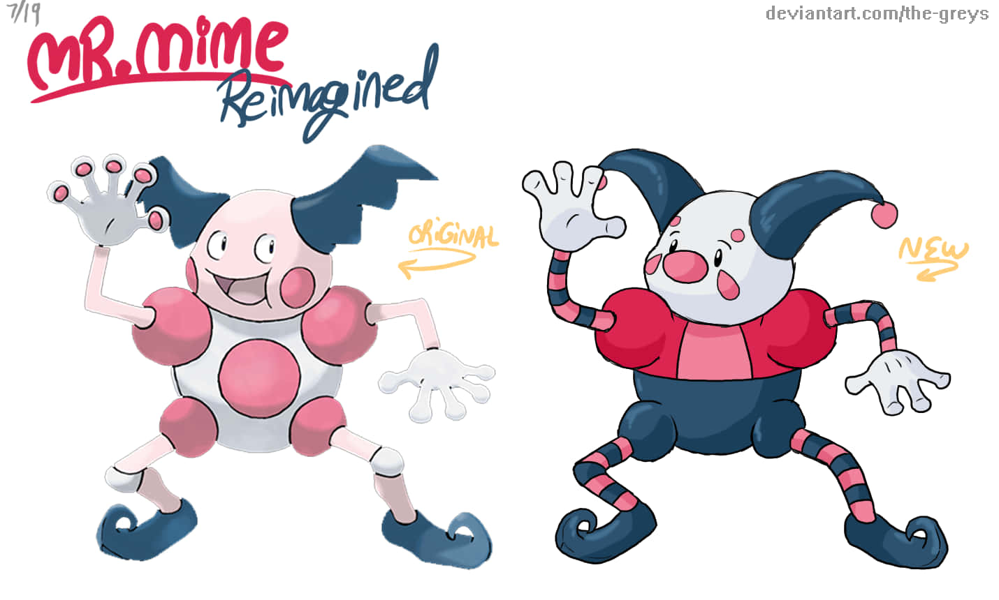 Reimagined Mr Mime Background