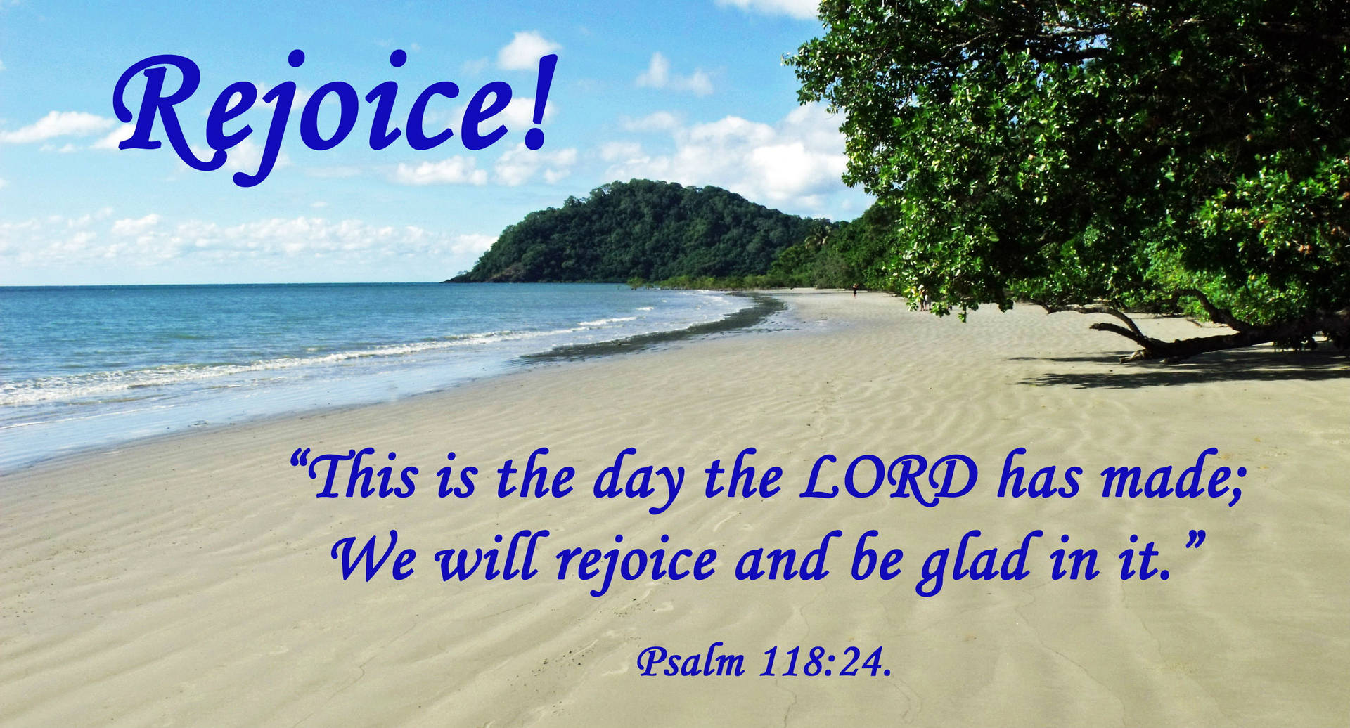 Rejoice Bible Quote Background