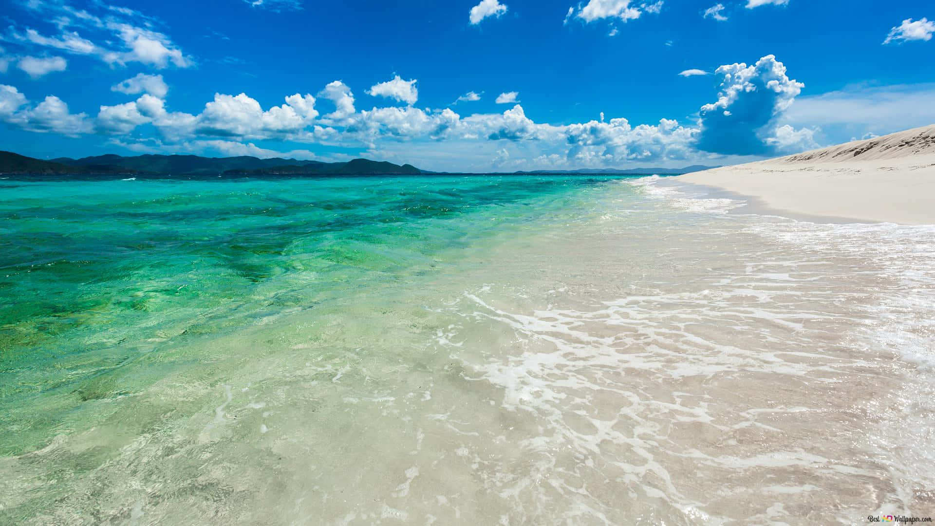 Relax And Enjoy A Day At The Beach Background