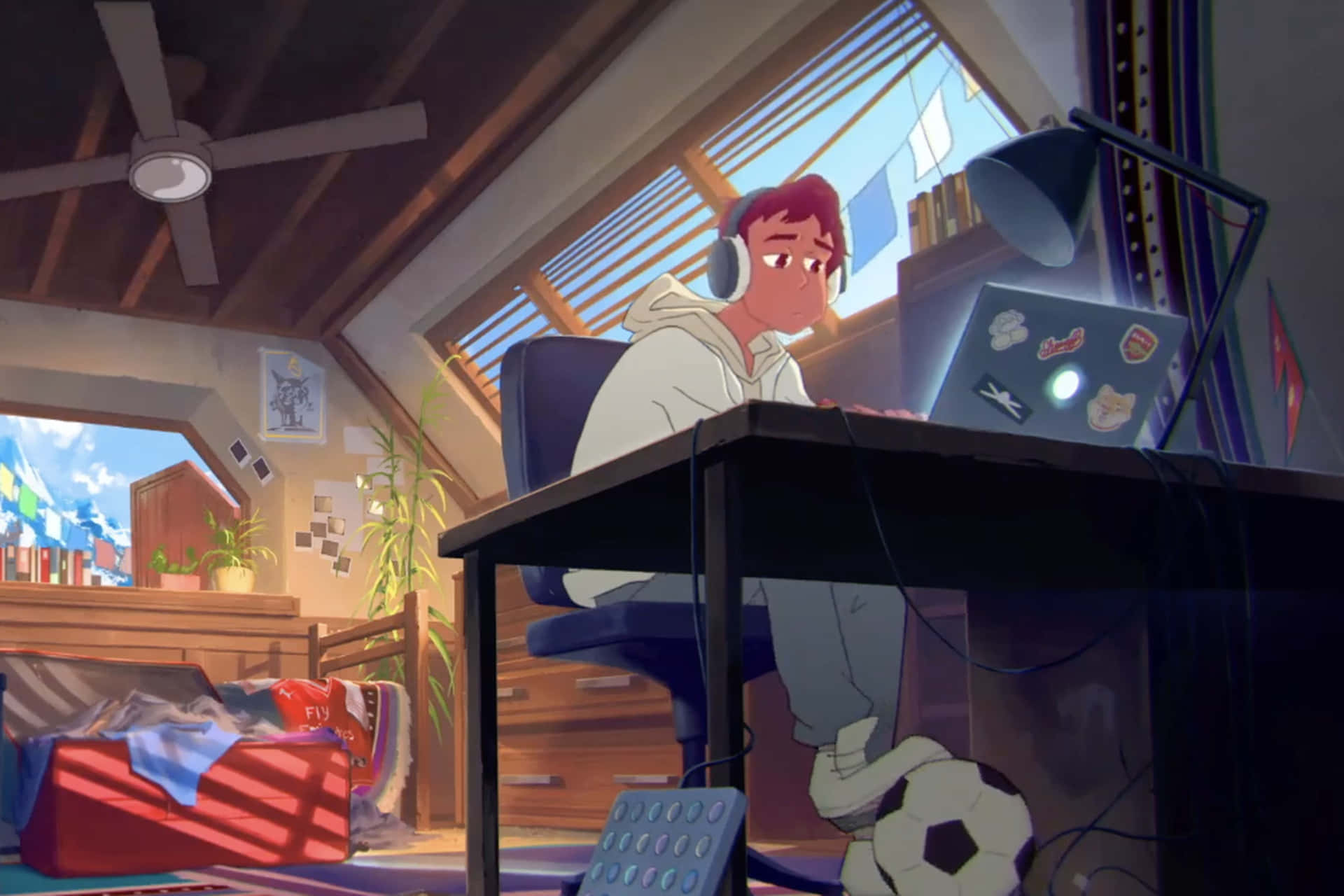 Relax And Take A Break With This Modern Lo-fi Room Background