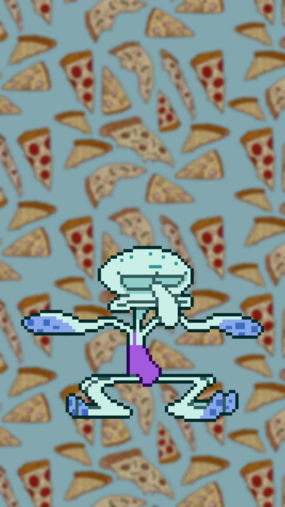 Relax And Take Some Time Out Of Your Day To Enjoy The Calming Aquatic Depths Of Aesthetic Squidward. Background