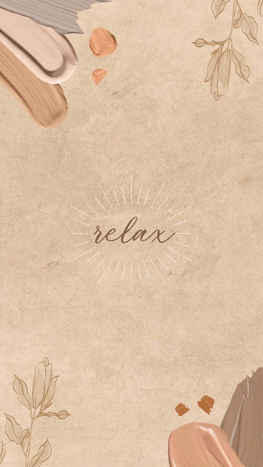 Relax Minimalist Brown Aesthetic Background