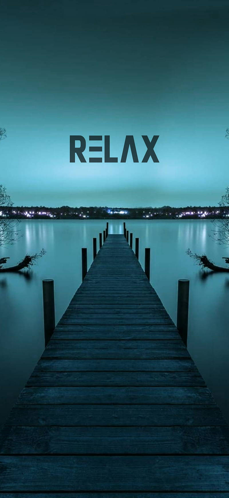 Relax Pier Motivational Mobile Background