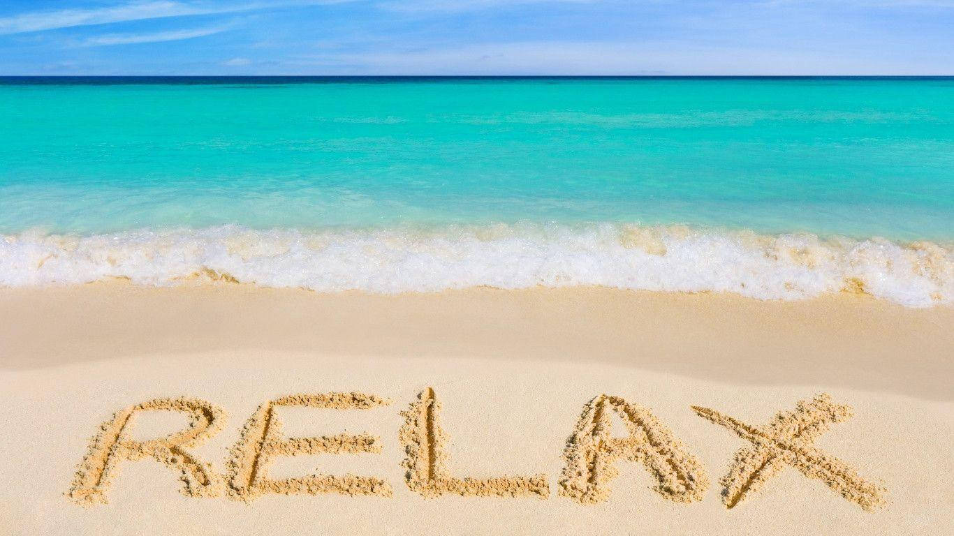 Relaxing Beach Message Background